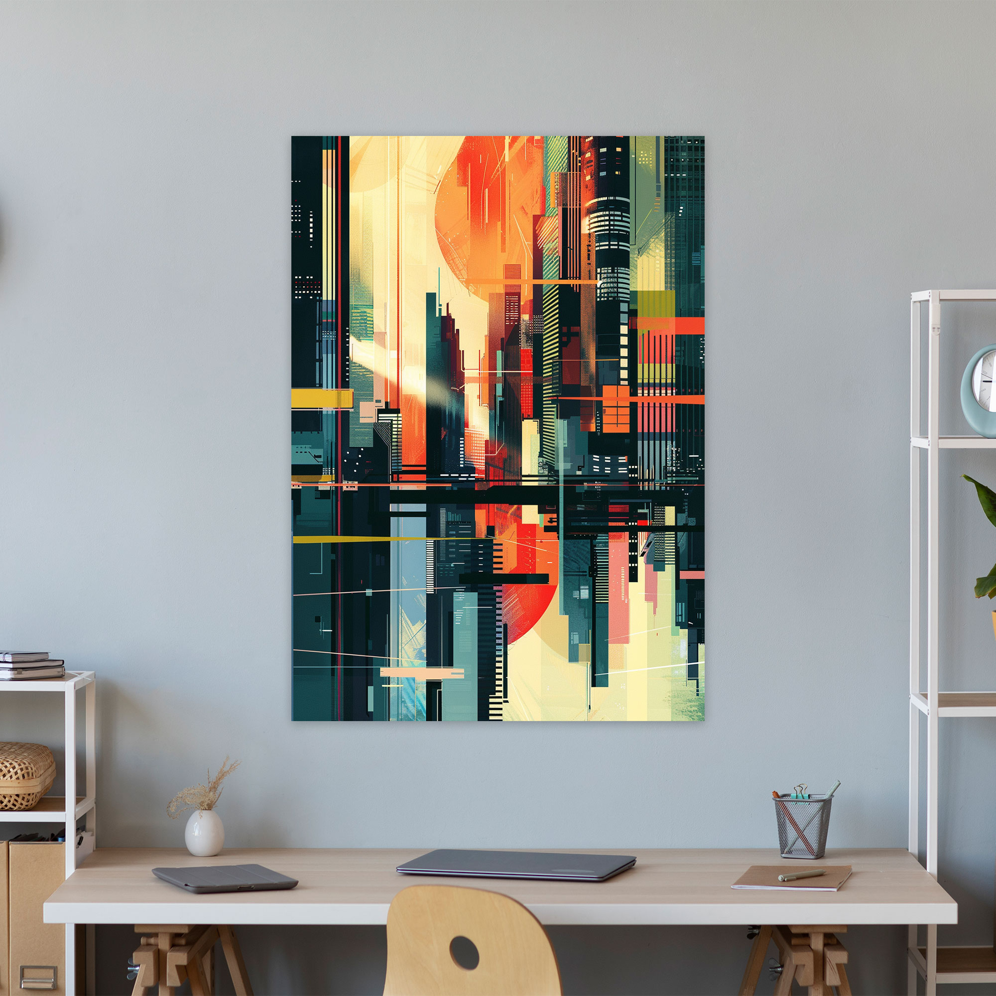 Futuristic Suprematism Wall Art - Suprematism, Canvas, Canvas Wall Art, Canvas Print