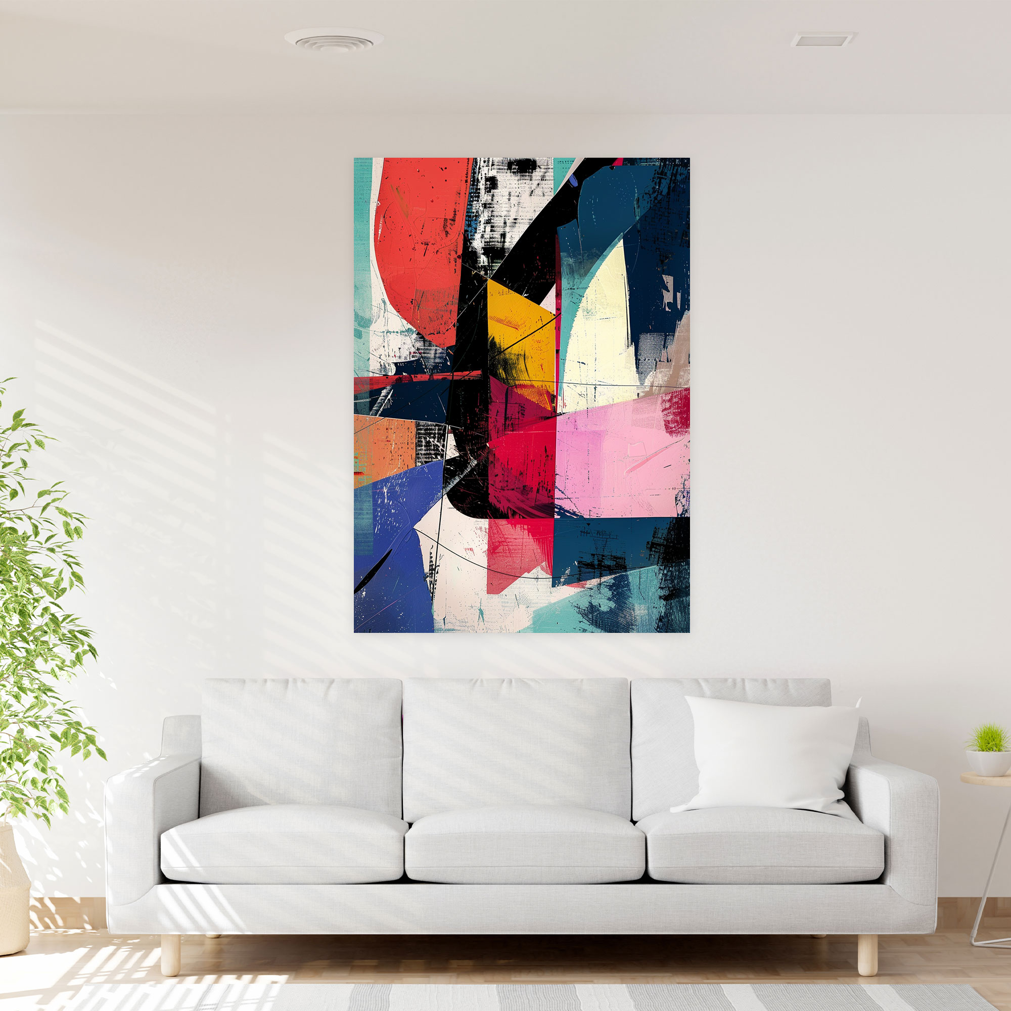 Vibrant Suprematism Canvas Print - Suprematism, Suprematism, Wall Art, Canvas Wall Art