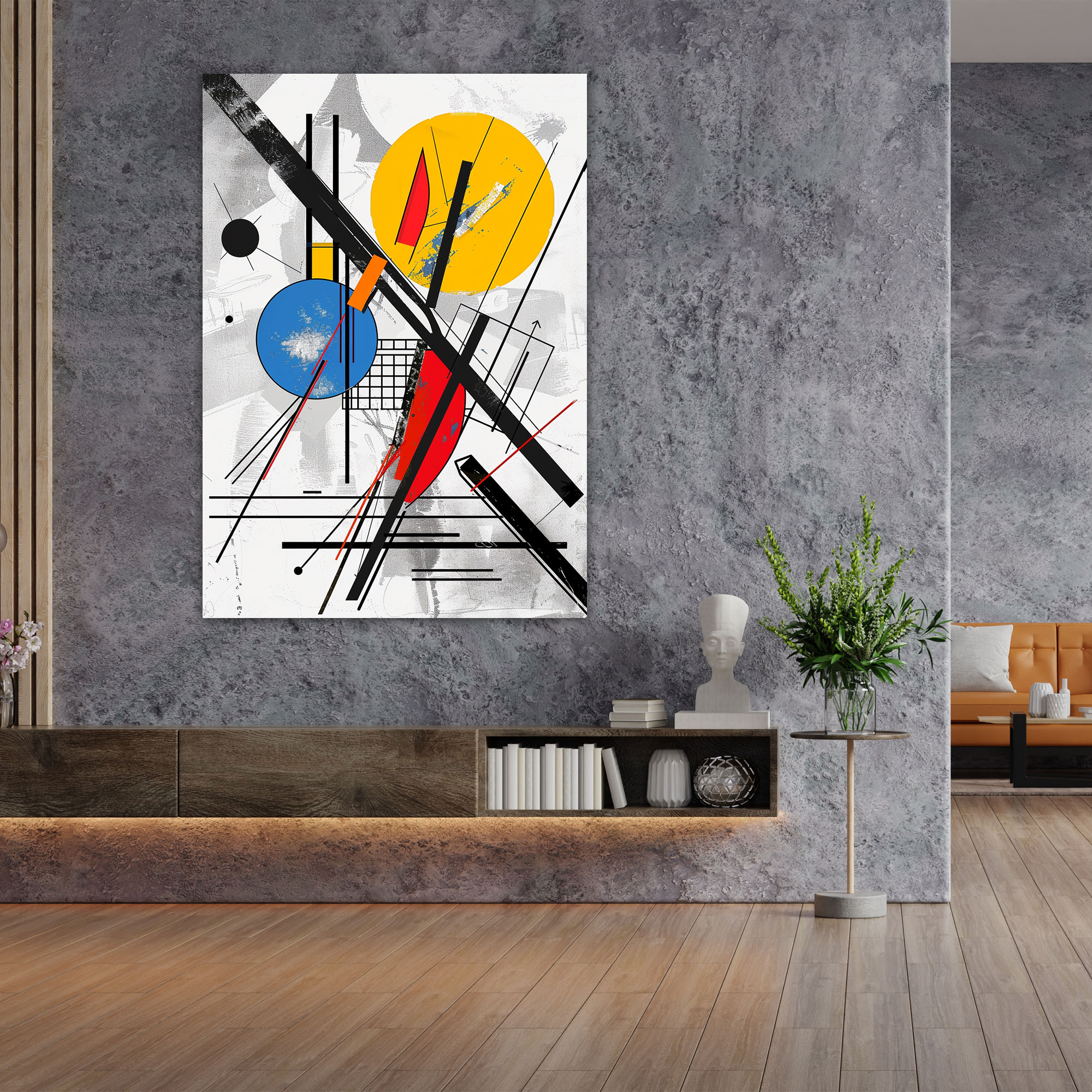 Bold Lines Suprematism Wall Art - Suprematism, Home Decoration, Wall Decoration, Suprematism
