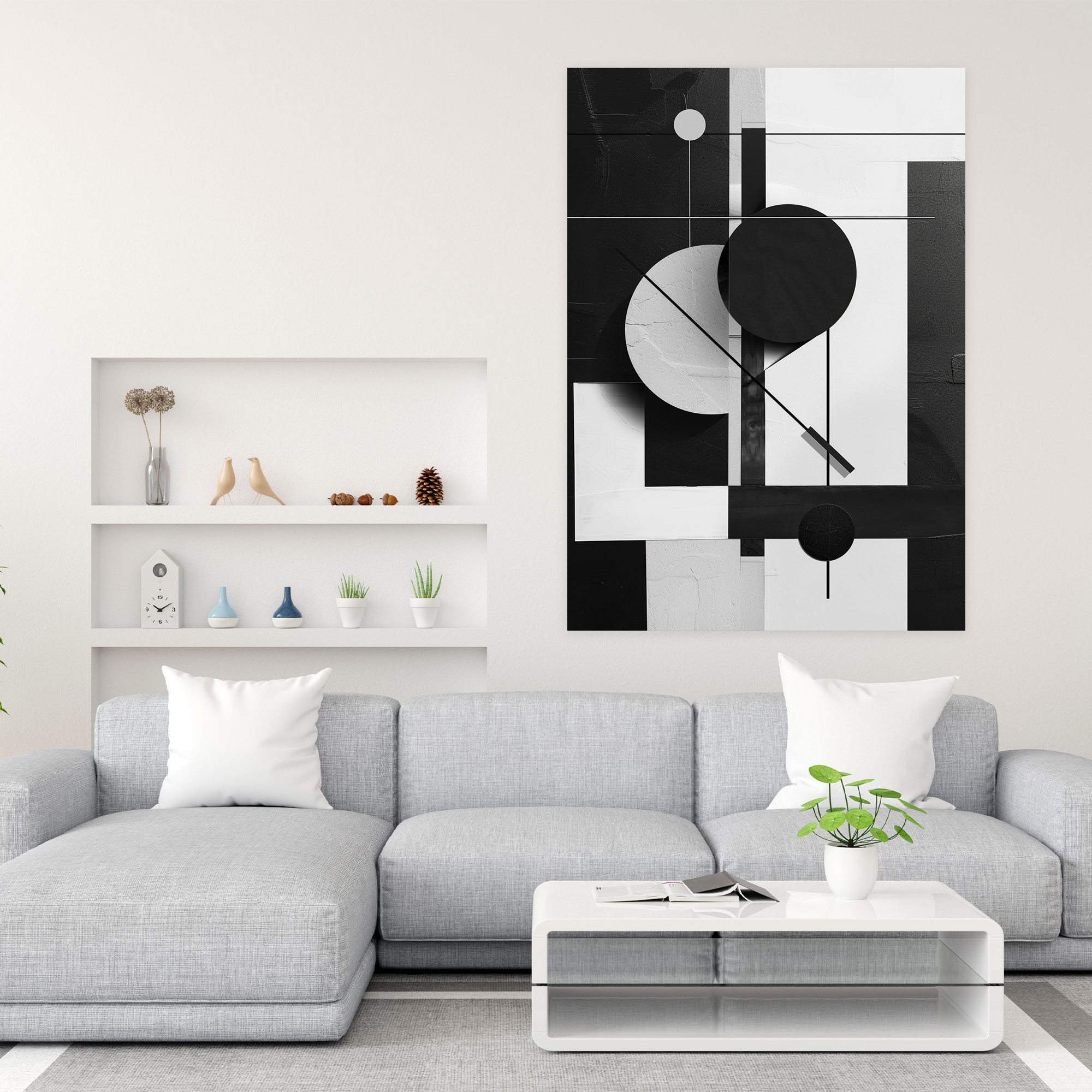 Suprematism Minimalist Wall Art - Suprematism, Wall Decoration, Canvas, Home Decoration