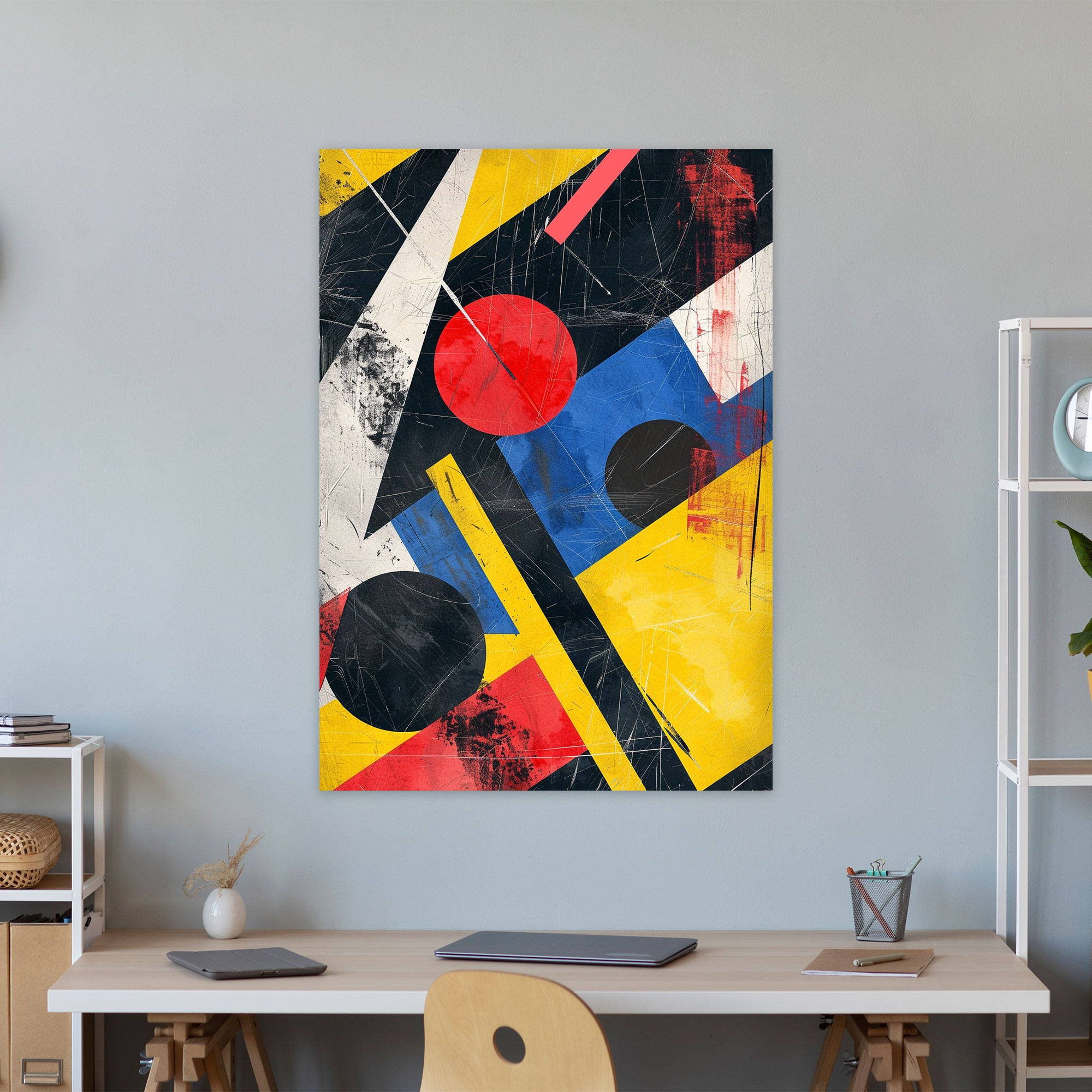 Suprematism Primary Colors Canvas Print - Suprematism, Wall Decoration, Canvas Print, Suprematism