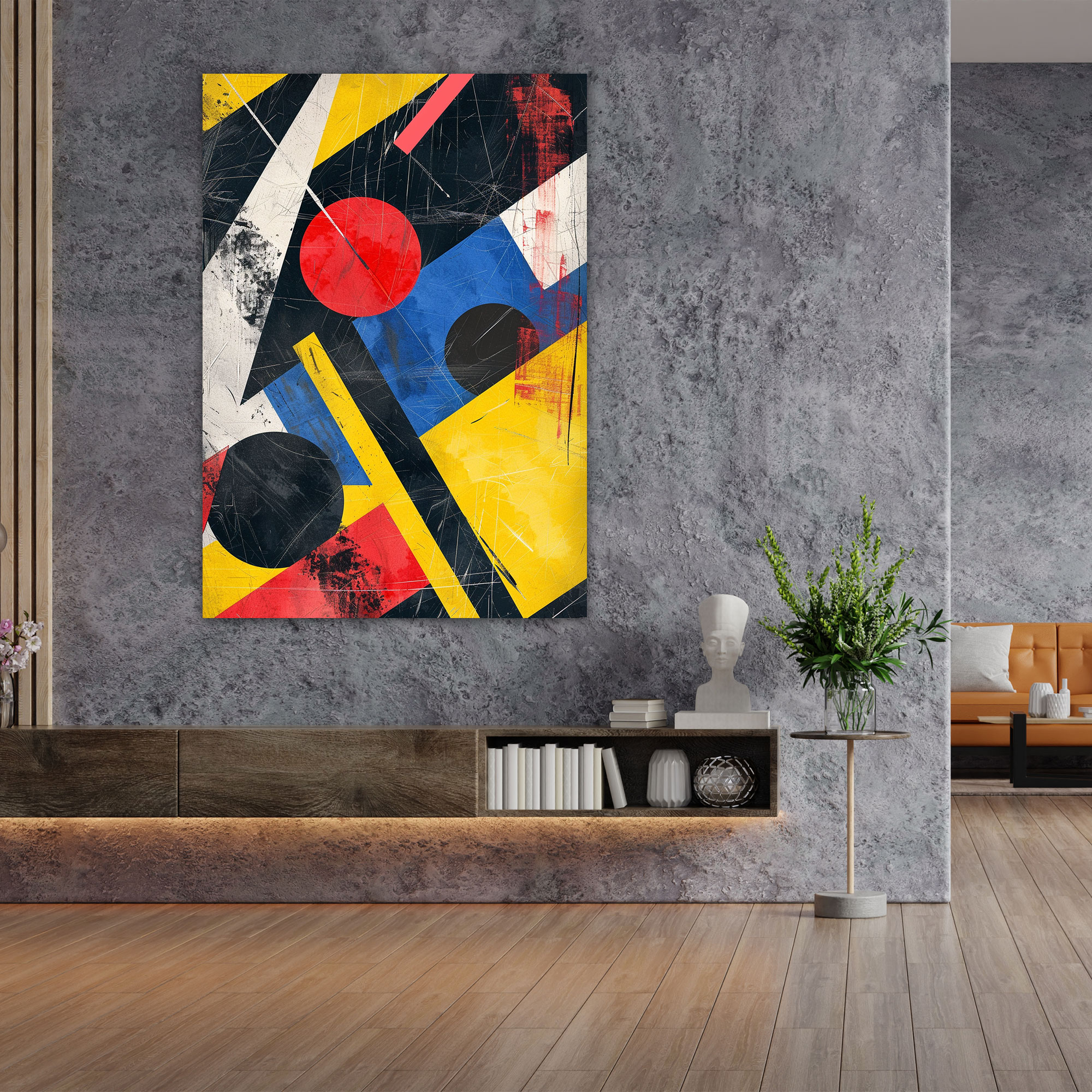 Suprematism Primary Colors Canvas Print - Suprematism, Wall Decoration, Canvas Print, Suprematism
