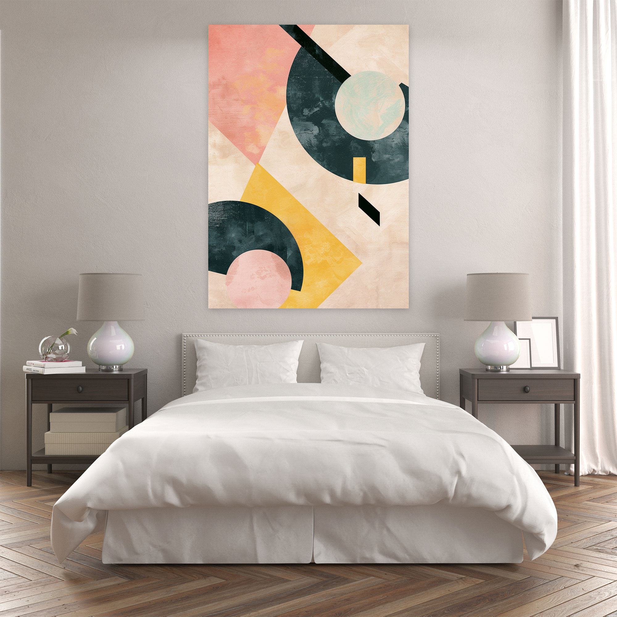Suprematism Pastel Canvas Print - Suprematism, Suprematism, Wall Art, Canvas Wall Art