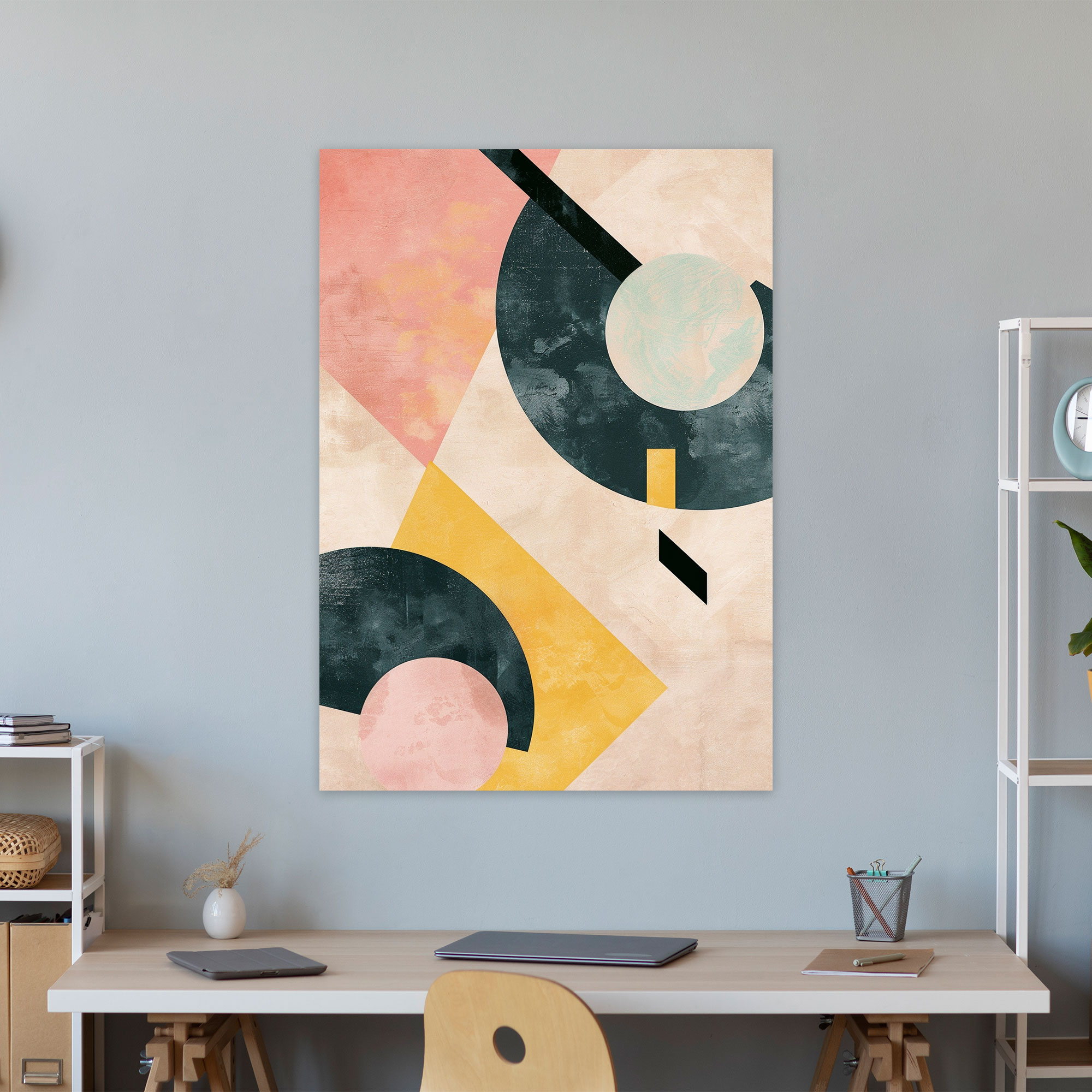 Suprematism Pastel Canvas Print - Suprematism, Suprematism, Wall Art, Canvas Wall Art