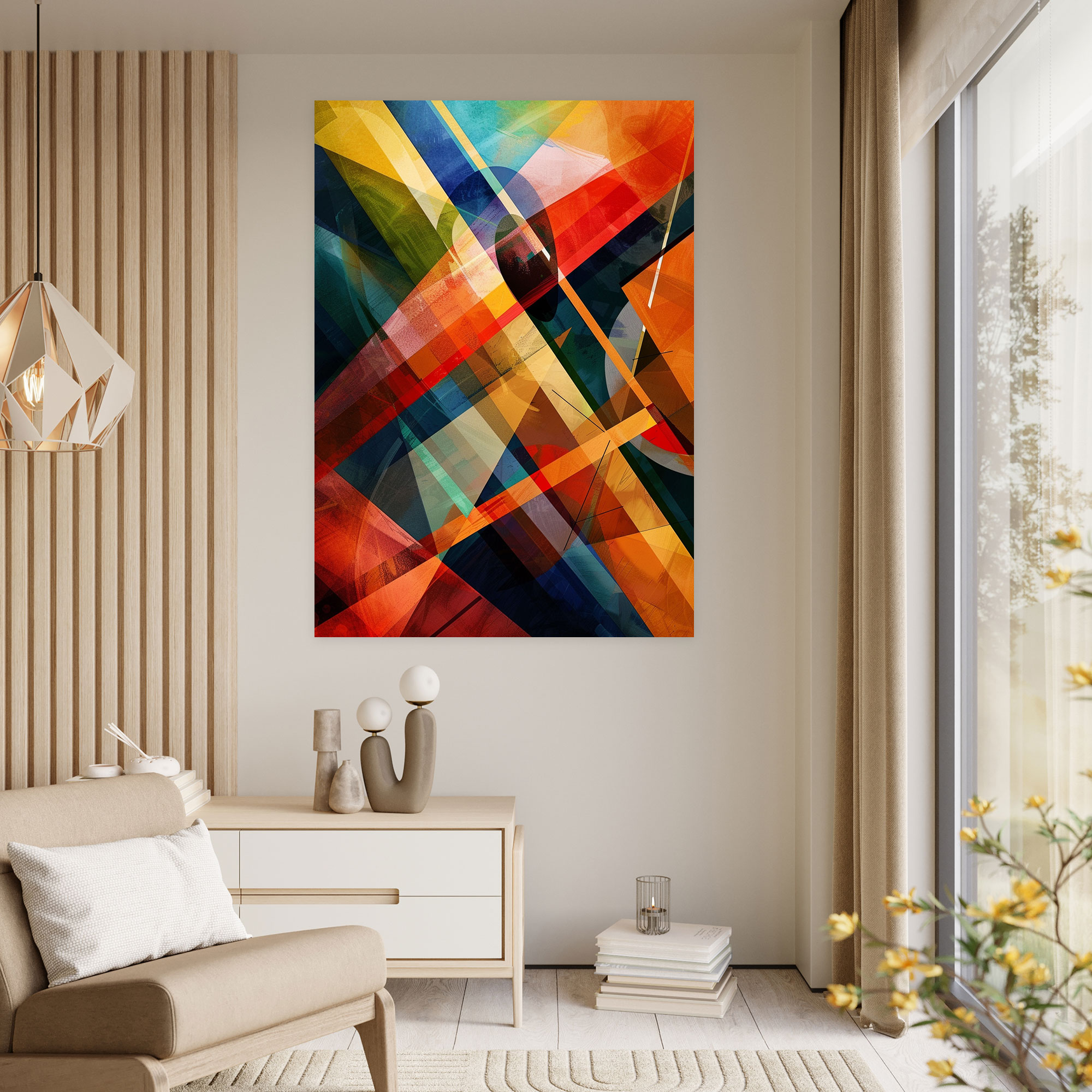 Suprematism Dynamic Lines Canvas Print - Suprematism, Wall Decoration, Suprematism, Canvas Wall Art