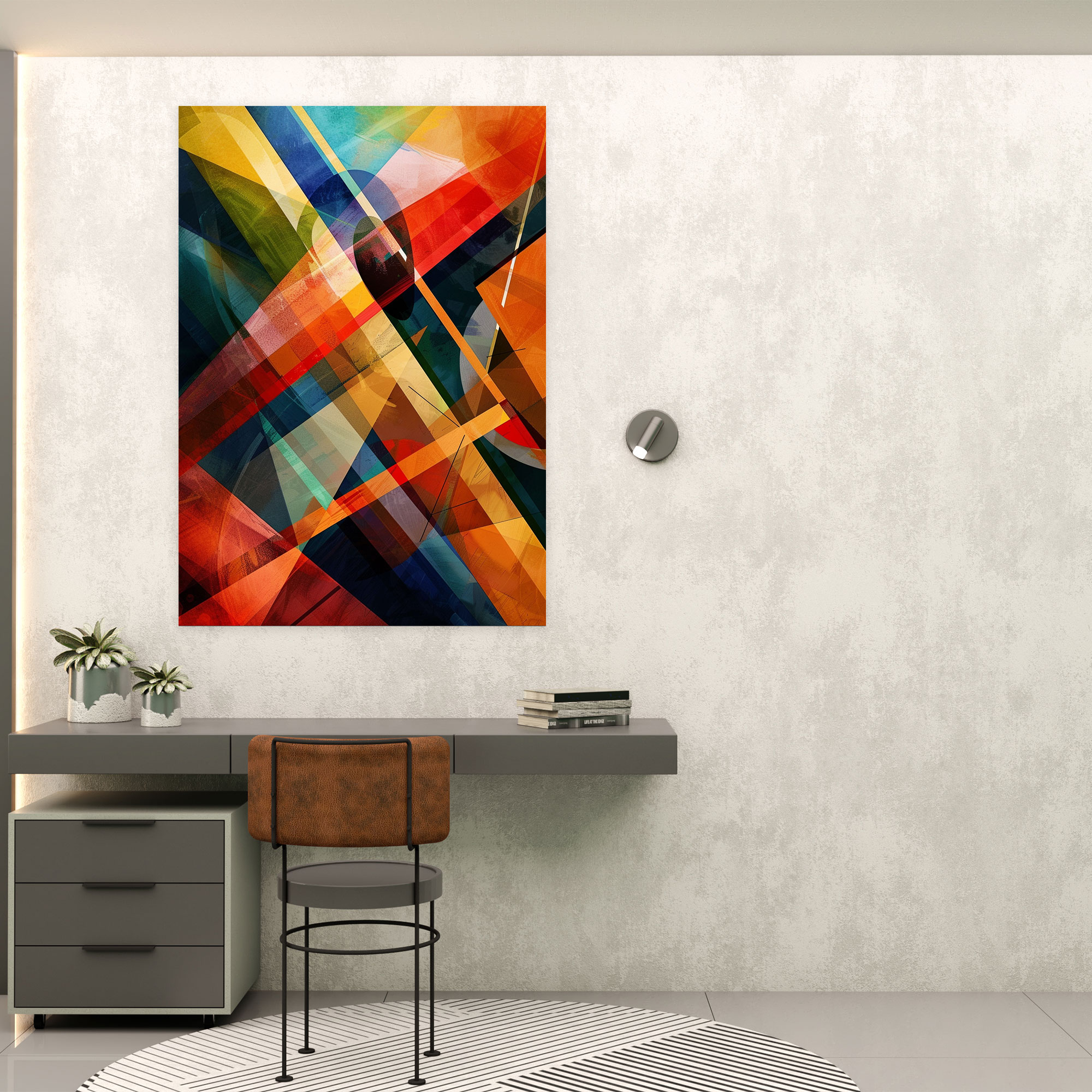 Suprematism Dynamic Lines Canvas Print - Suprematism, Wall Decoration, Suprematism, Canvas Wall Art