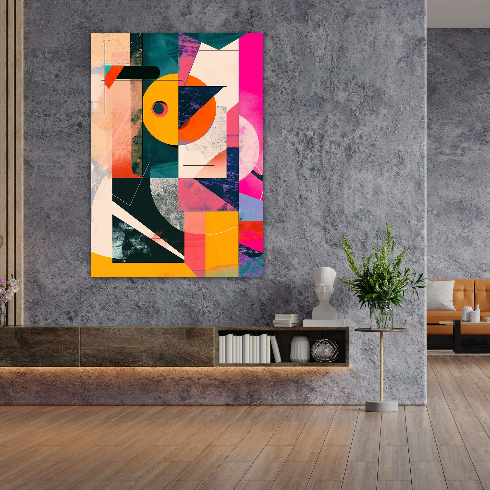 Suprematism Playful Canvas Print - Suprematism, Wall Decoration, Canvas Print, Home Decoration