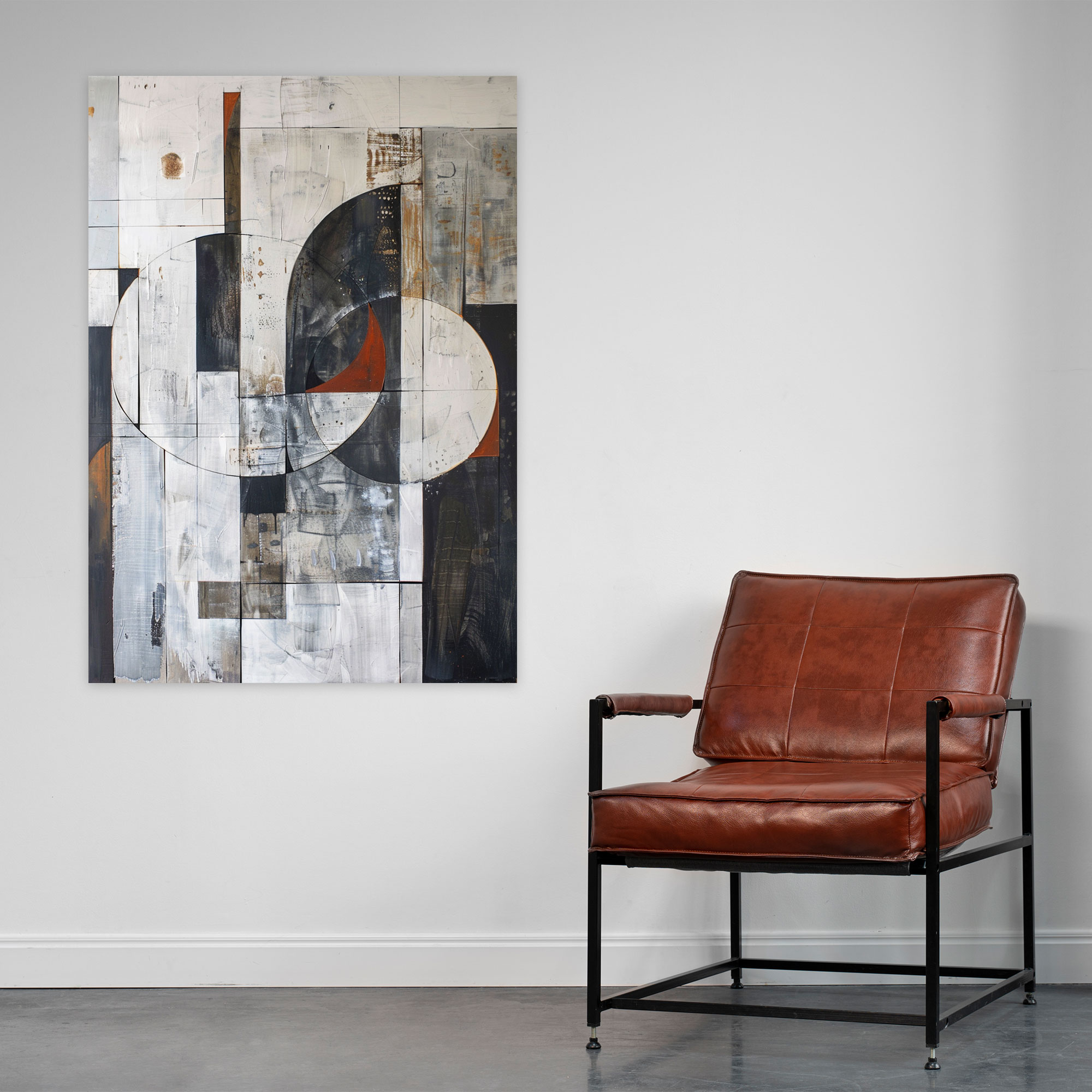 Suprematism Cool Tones Wall Decoration - Suprematism, Suprematism, Home Decoration, Canvas