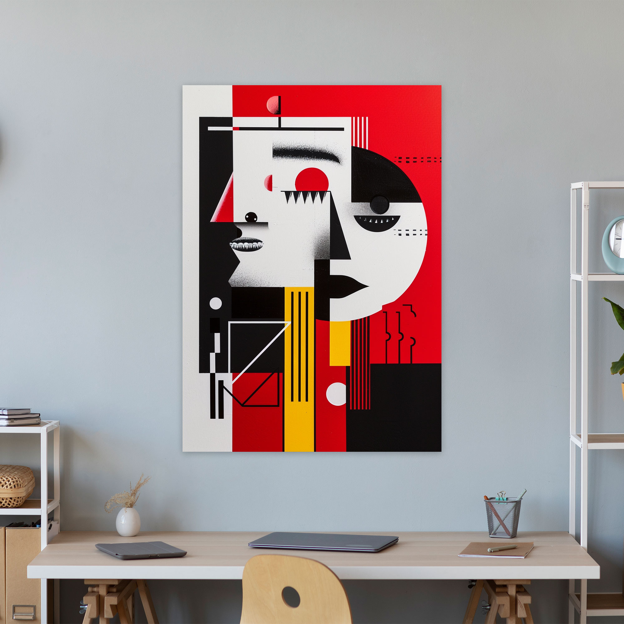 Suprematism Contrast Canvas Print - Suprematism, Bold Lines, Canvas Print, Home Decoration