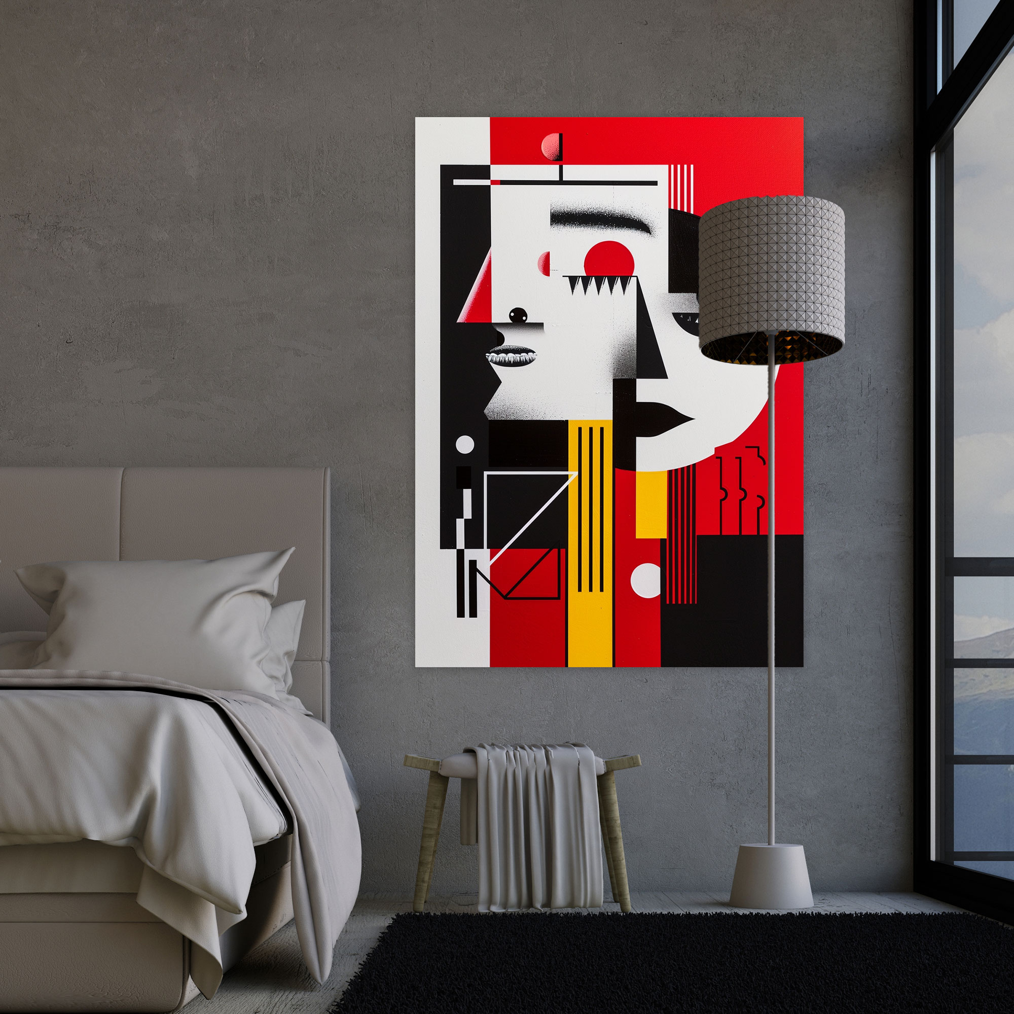 Suprematism Contrast Canvas Print - Suprematism, Bold Lines, Canvas Print, Home Decoration