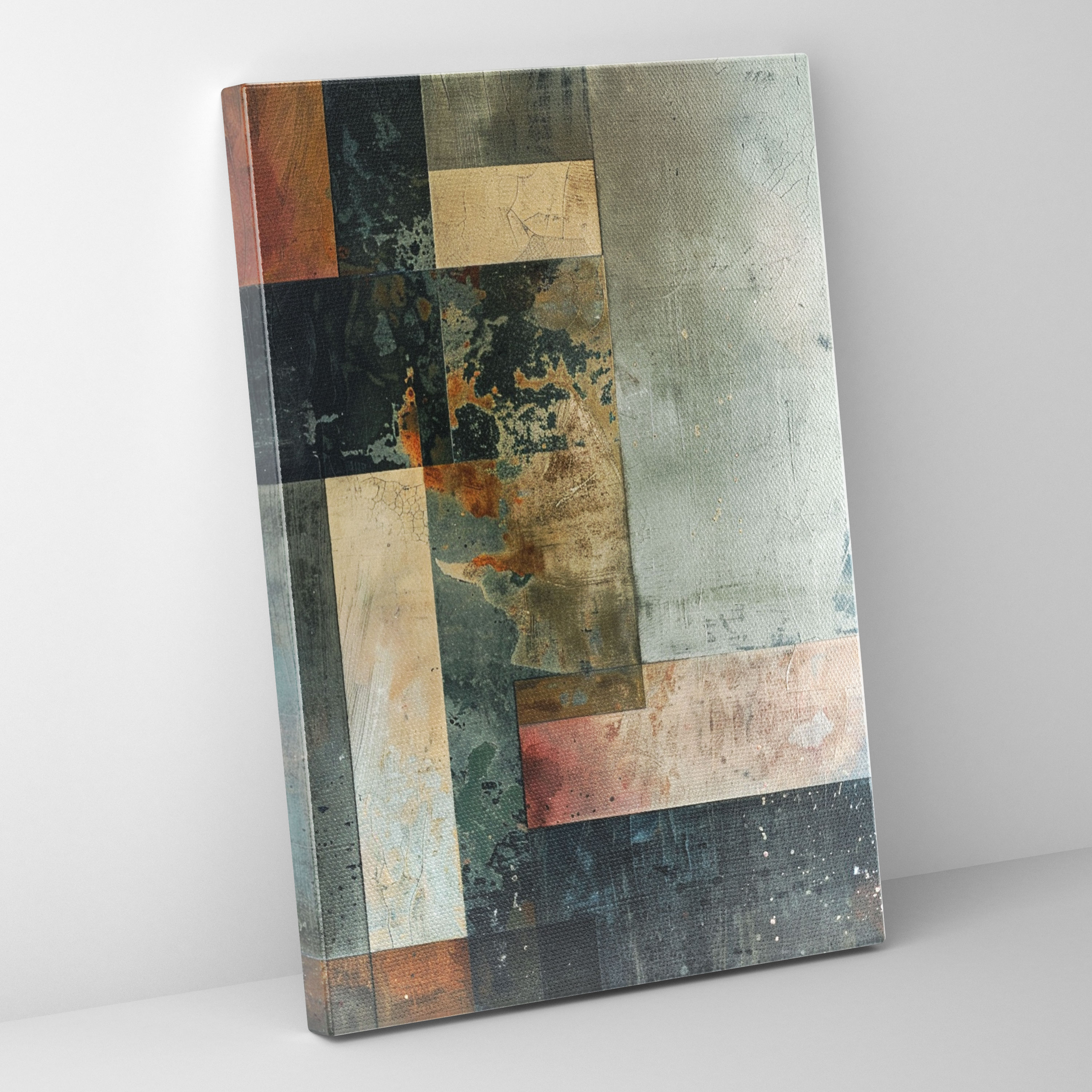 Suprematism Abstract Canvas Print - Suprematism, Subtle Textures, Wall Decoration, Wall Art