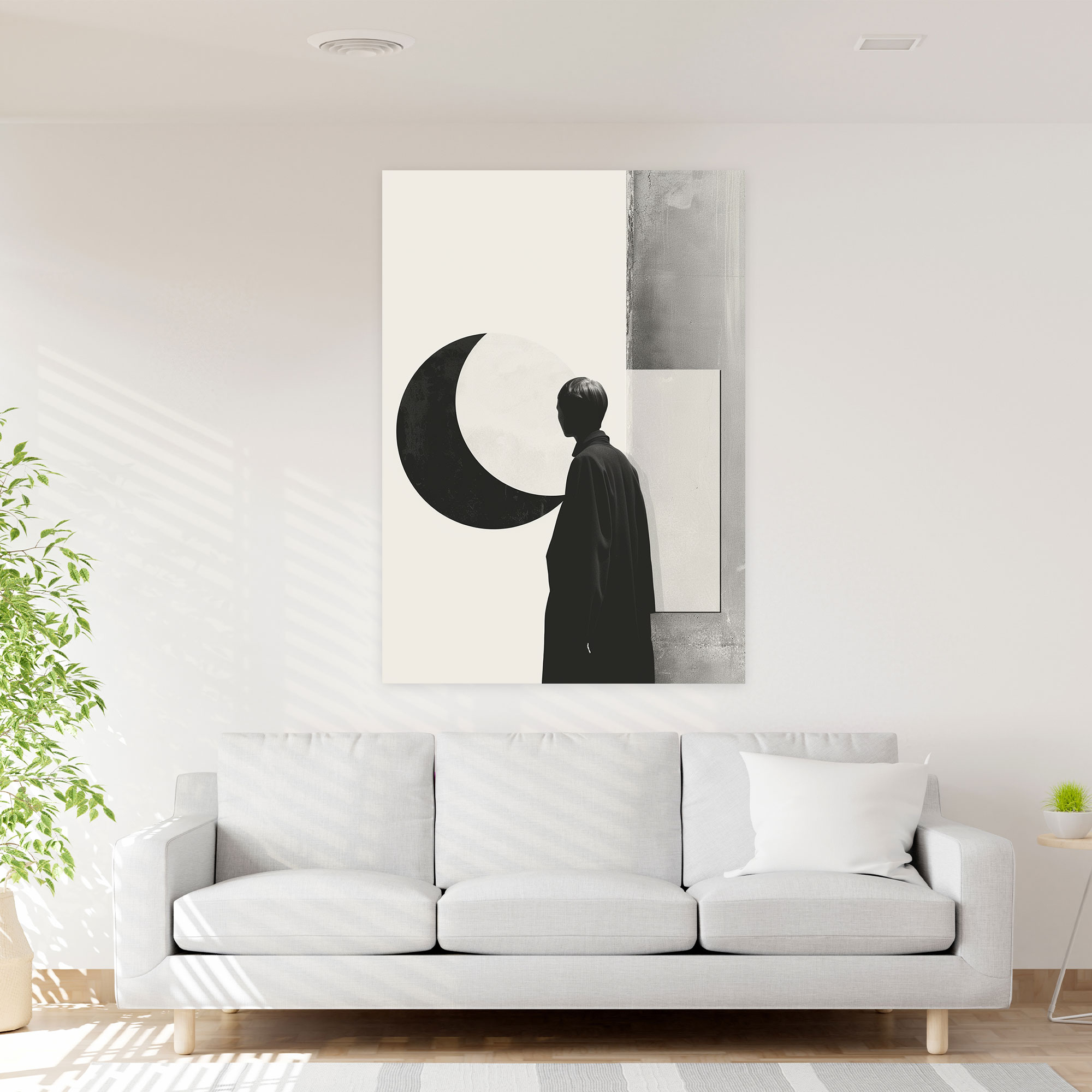 Suprematism Monochromatic Wall Art - Suprematism, Elegant, Bold Shapes, Monochromatic Palette