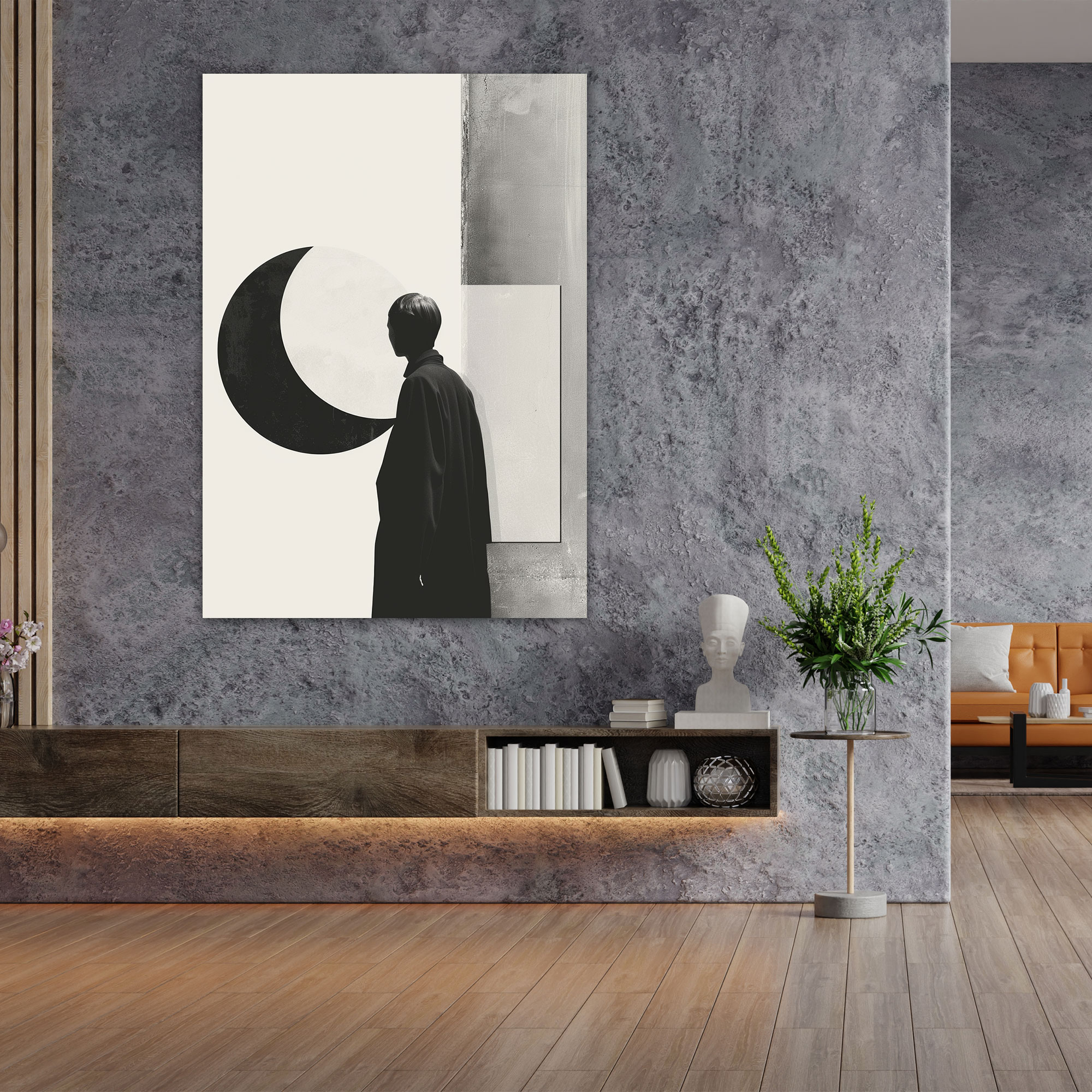Suprematism Monochromatic Wall Art - Suprematism, Elegant, Bold Shapes, Monochromatic Palette
