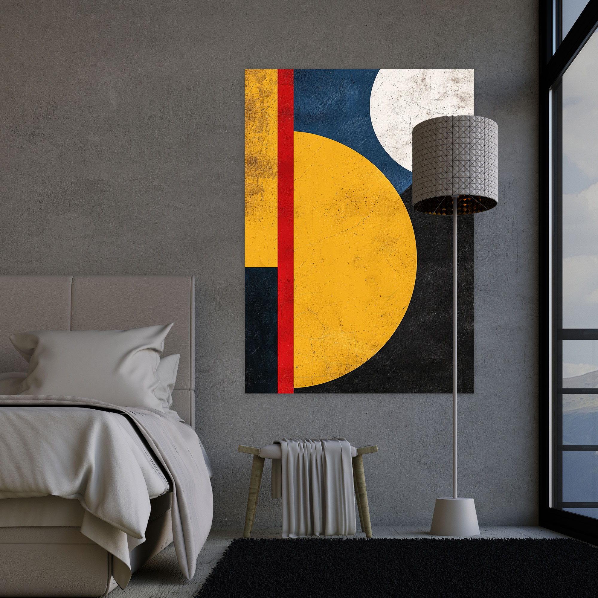Suprematism Bold Abstract Shapes Wall Art - Suprematism, Wall Art, Wall Decoration, Canvas Print
