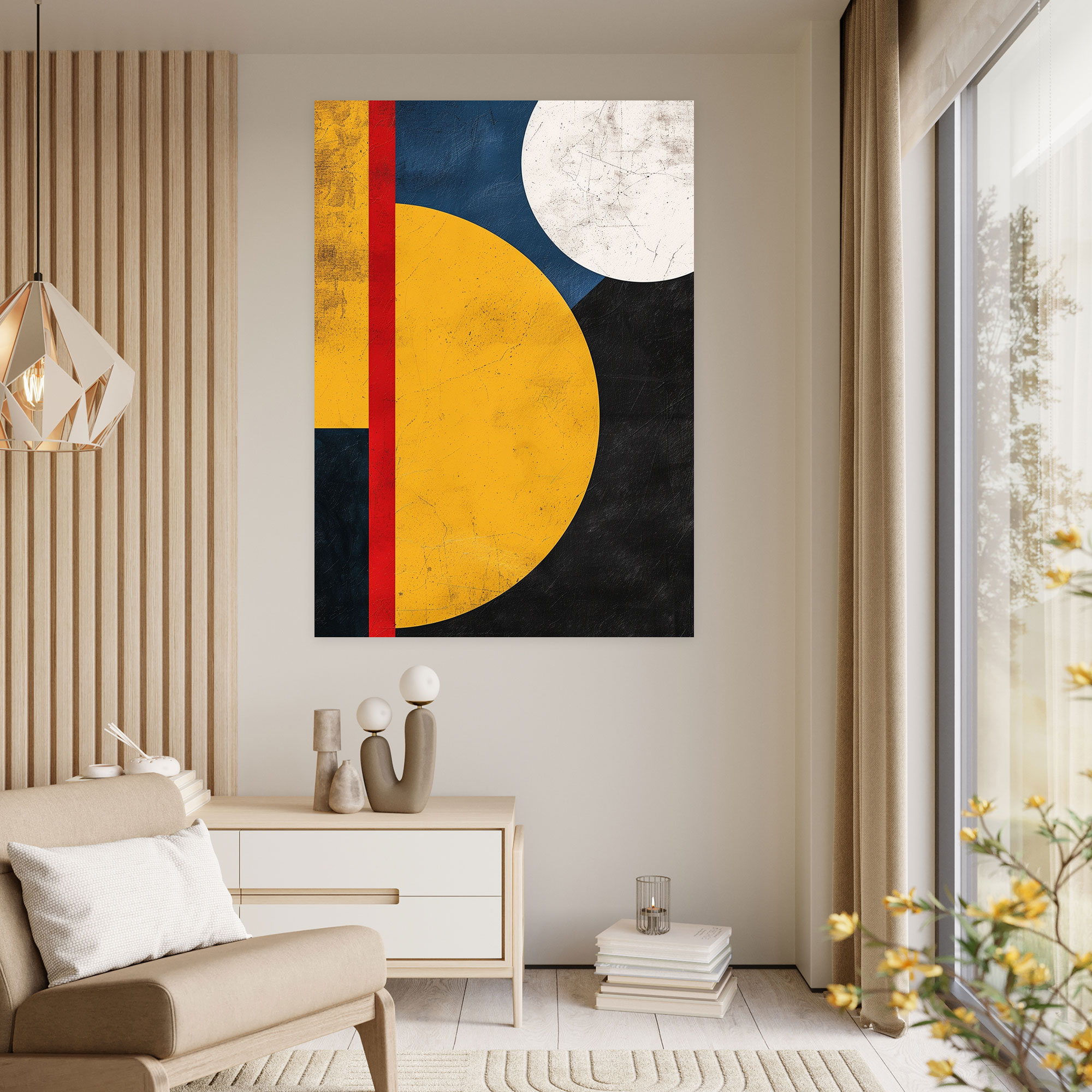 Suprematism Bold Abstract Shapes Wall Art - Suprematism, Wall Art, Wall Decoration, Canvas Print
