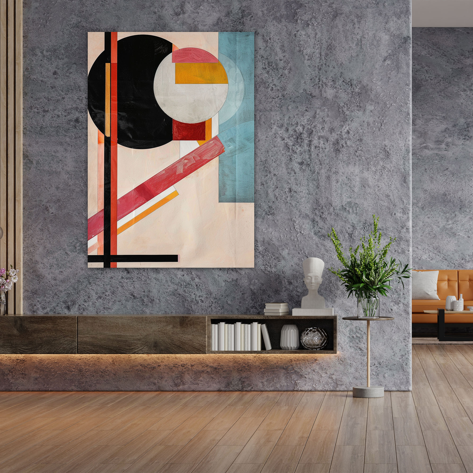 Suprematism Overlapping Shapes Canvas Print - Suprematism, Home Decoration, Suprematism, Wall Art