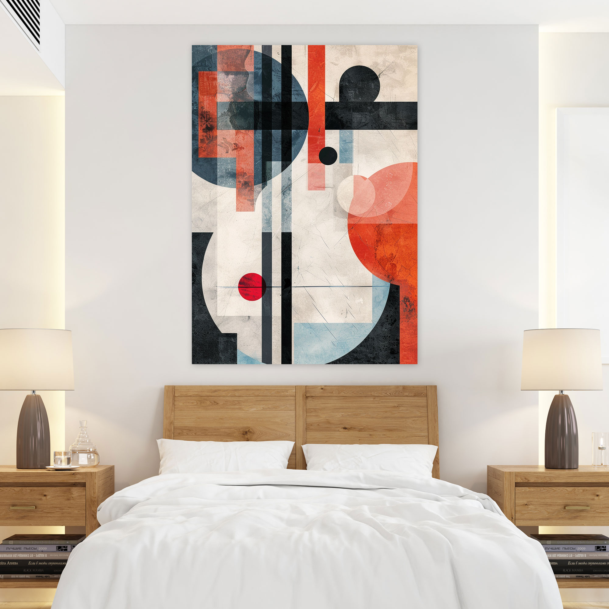 Suprematism Dynamic Geometric Composition Wall Decoration - Suprematism, Suprematism, Wall Decoration, Home Decoration