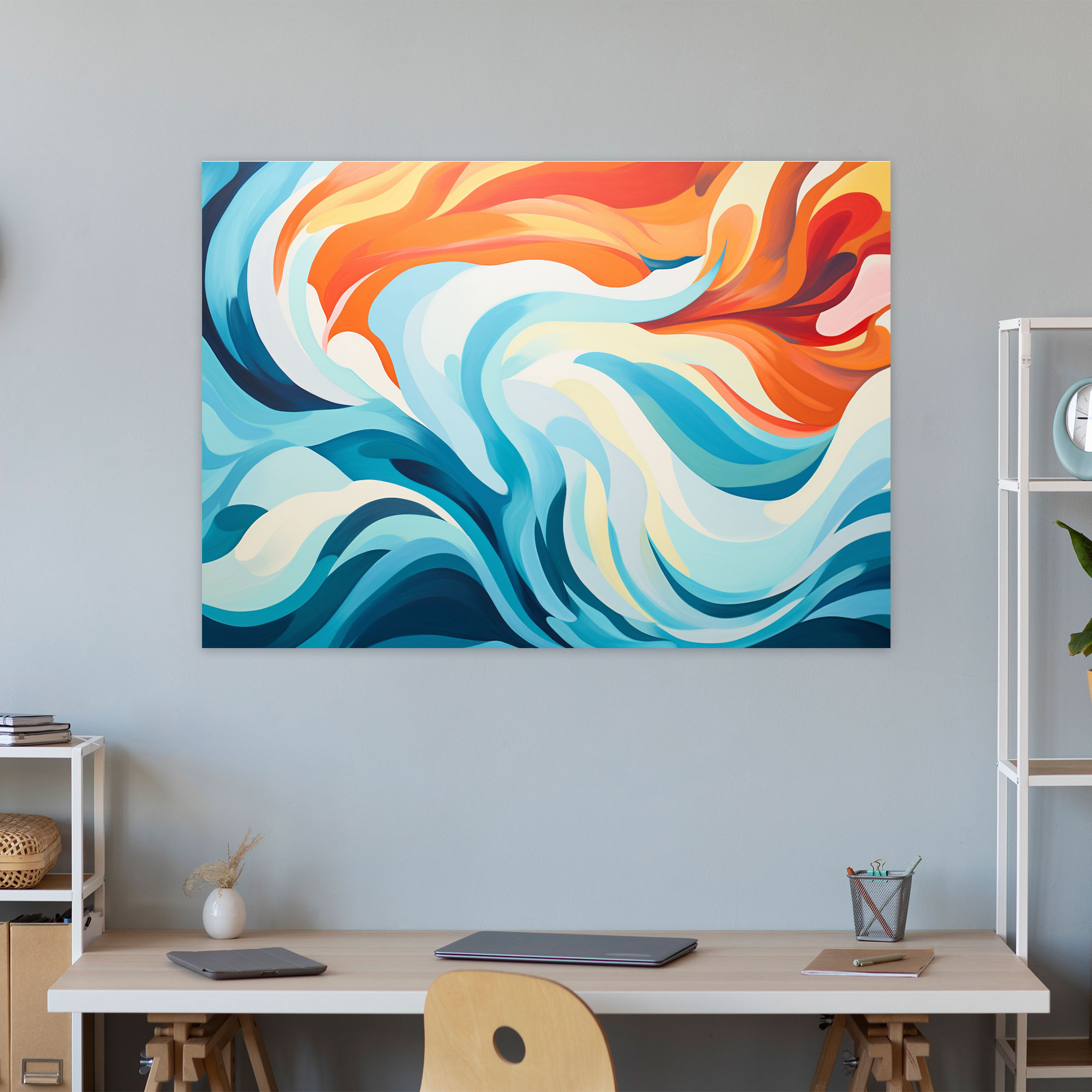 Abstract Surf Canvas Print - Surf, Home Decoration, Surf, Canvas Wall Art