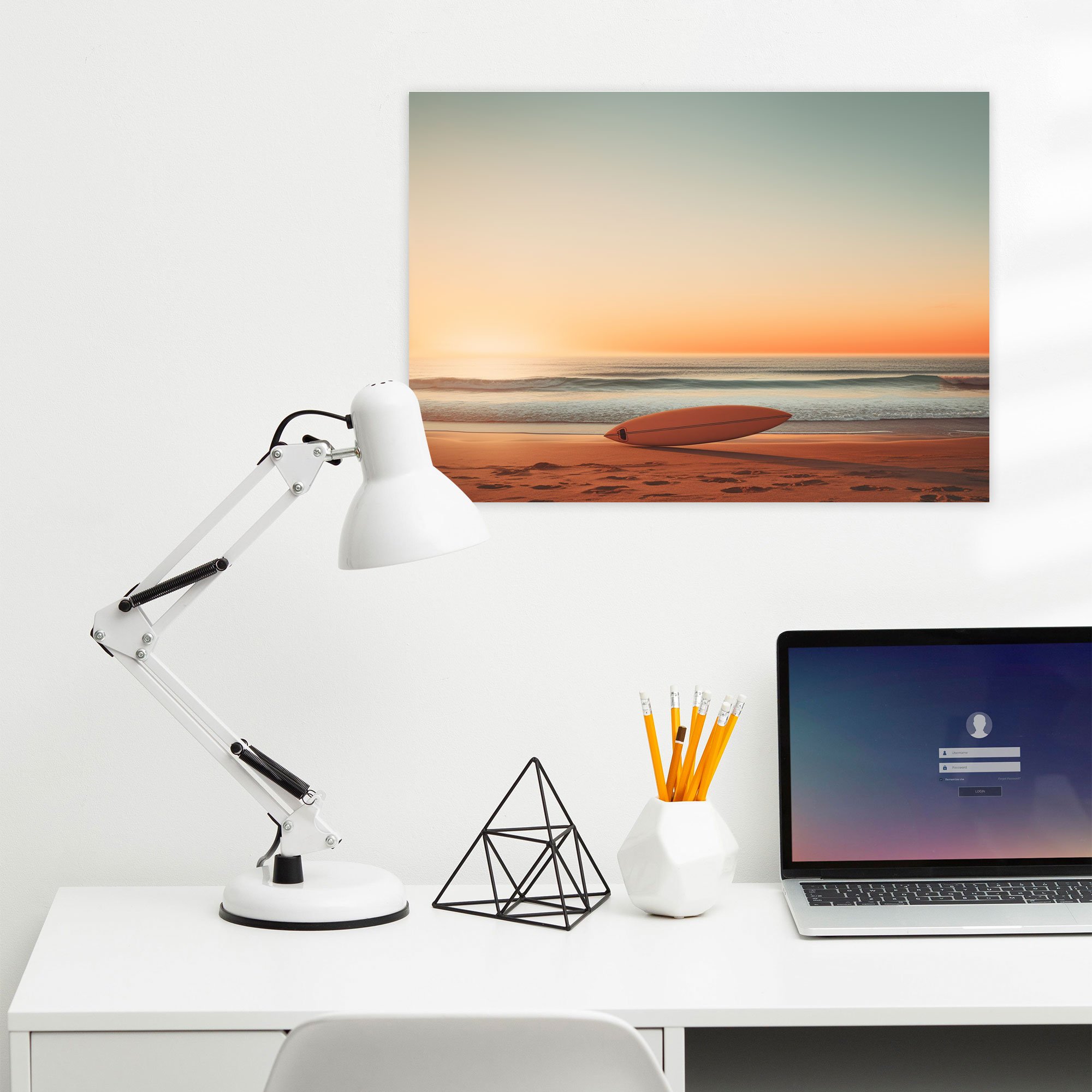 Minimalist Sörf Duvar Sanatı - Ev Dekorasyonu Kanvas Duvar Sanatı