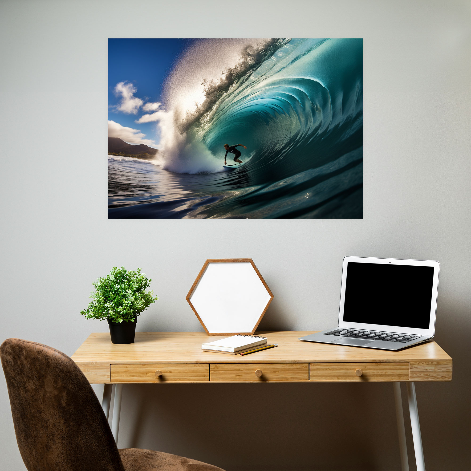 Surf Canvas Print - Action Shot - Surf, Wall Art, Canvas Wall Art, Home Decoration