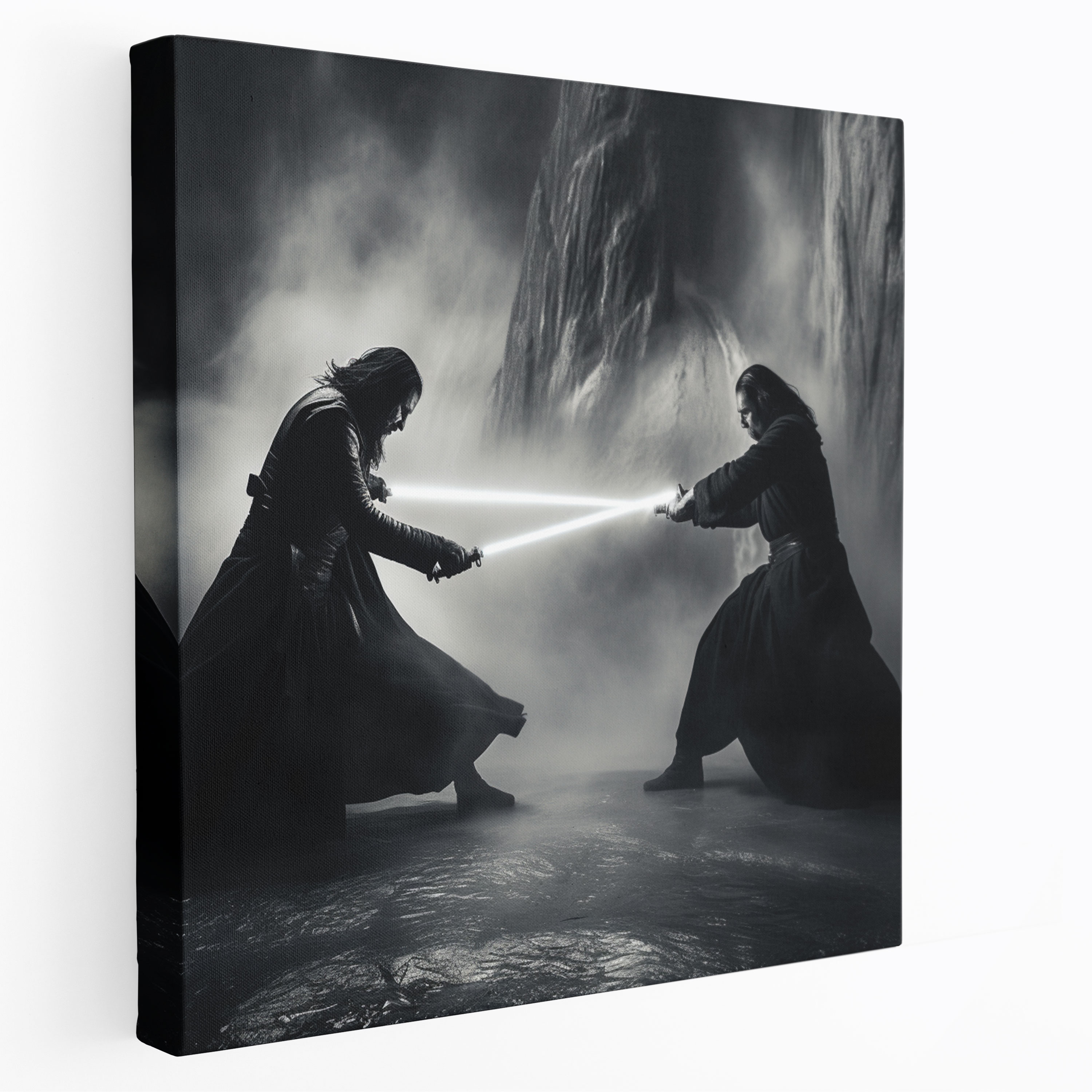 Star Wars Canvas Print - Intense Lightsaber Duel Wall Art - Star Wars, Star Wars, Home Decoration, Canvas Print