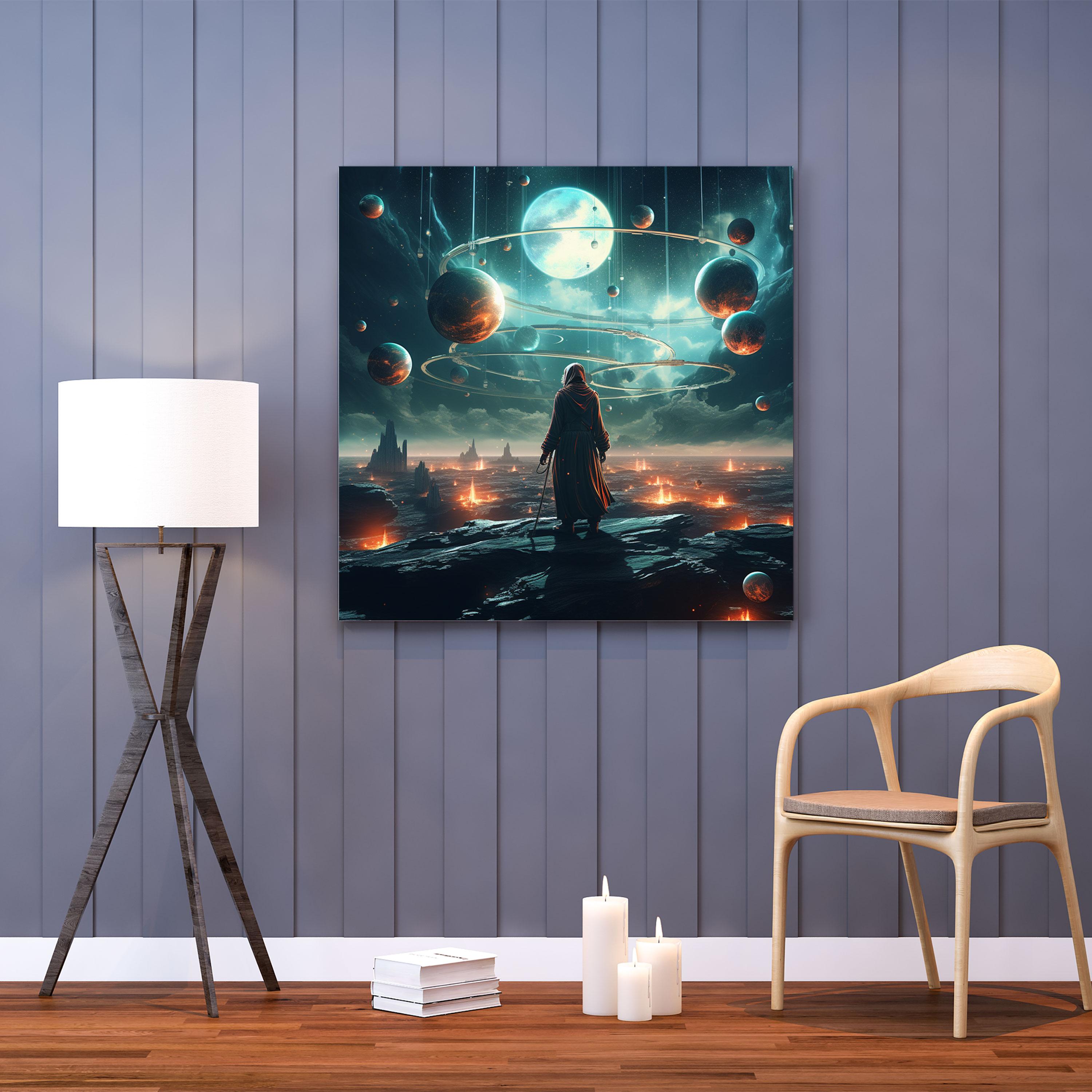Star Wars Wall Art - Surreal Jedi Canvas Print - Star Wars, Canvas, Canvas Wall Art, Wall Art