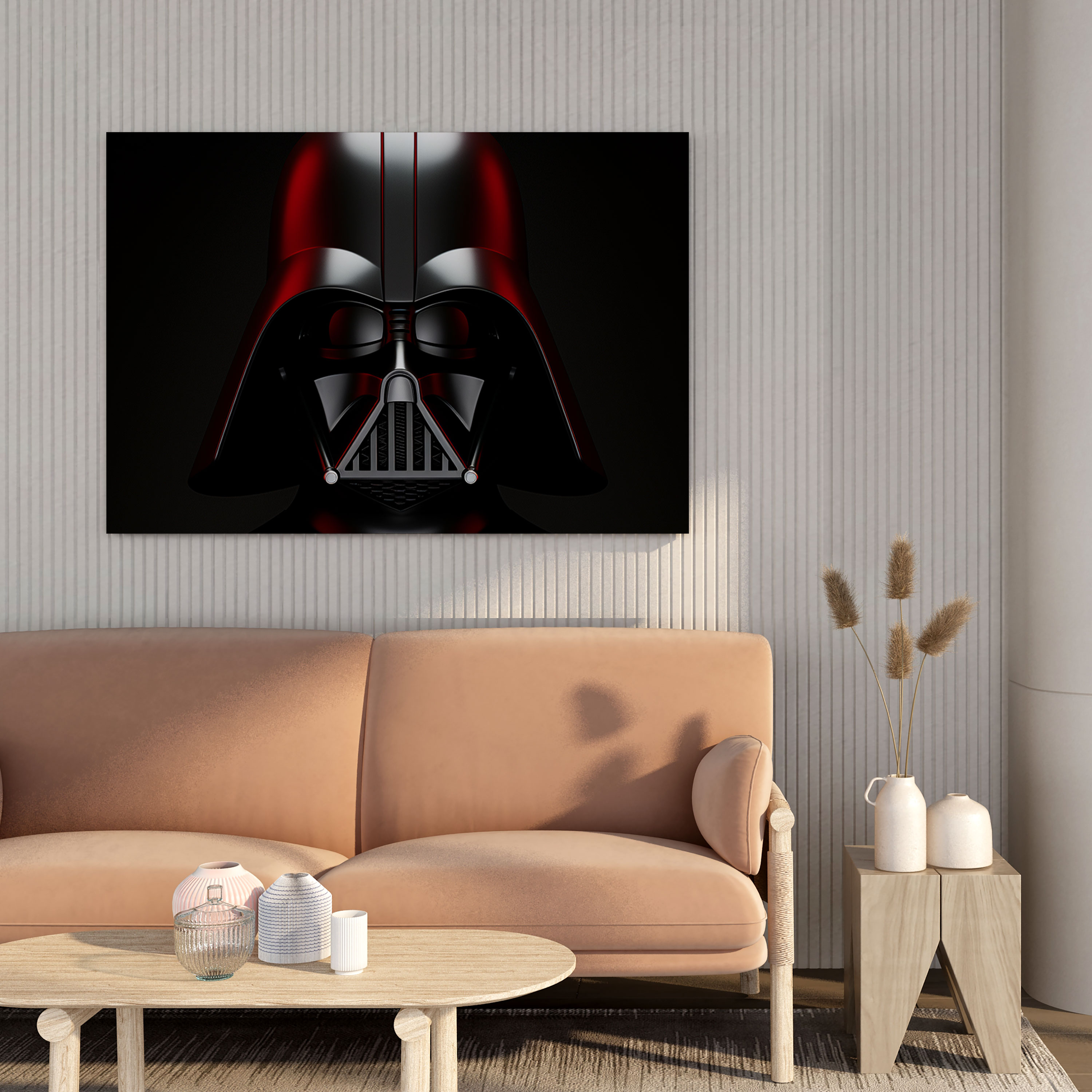 Star Wars Wall Decoration - Darth Vader Minimalist Design - Star Wars, Canvas, Digital Composition, Minimalist Design