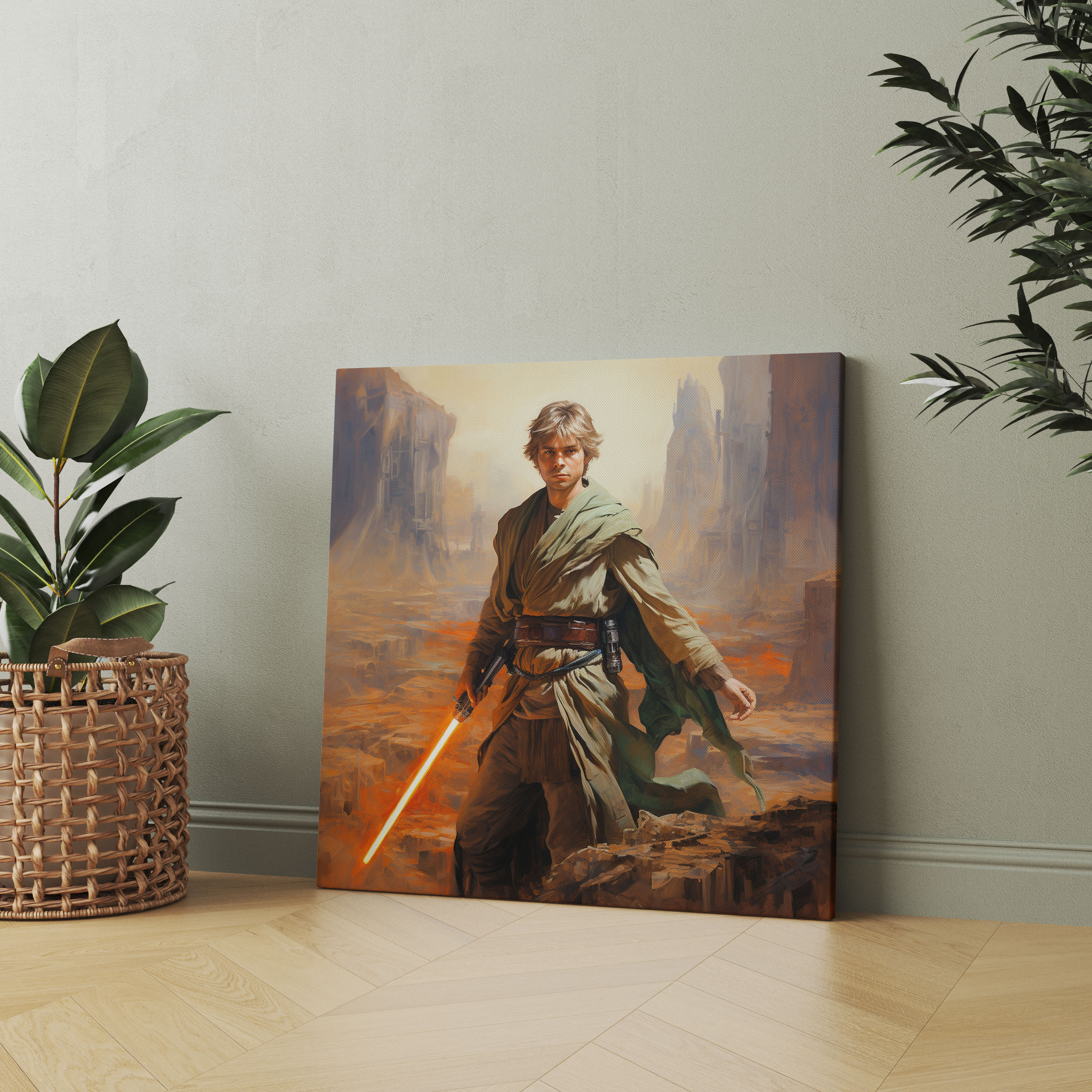 Star Wars Canvas Print - Luke Skywalker On Tatooine - Star Wars, Home Decoration, Star Wars, Luke Skywalker