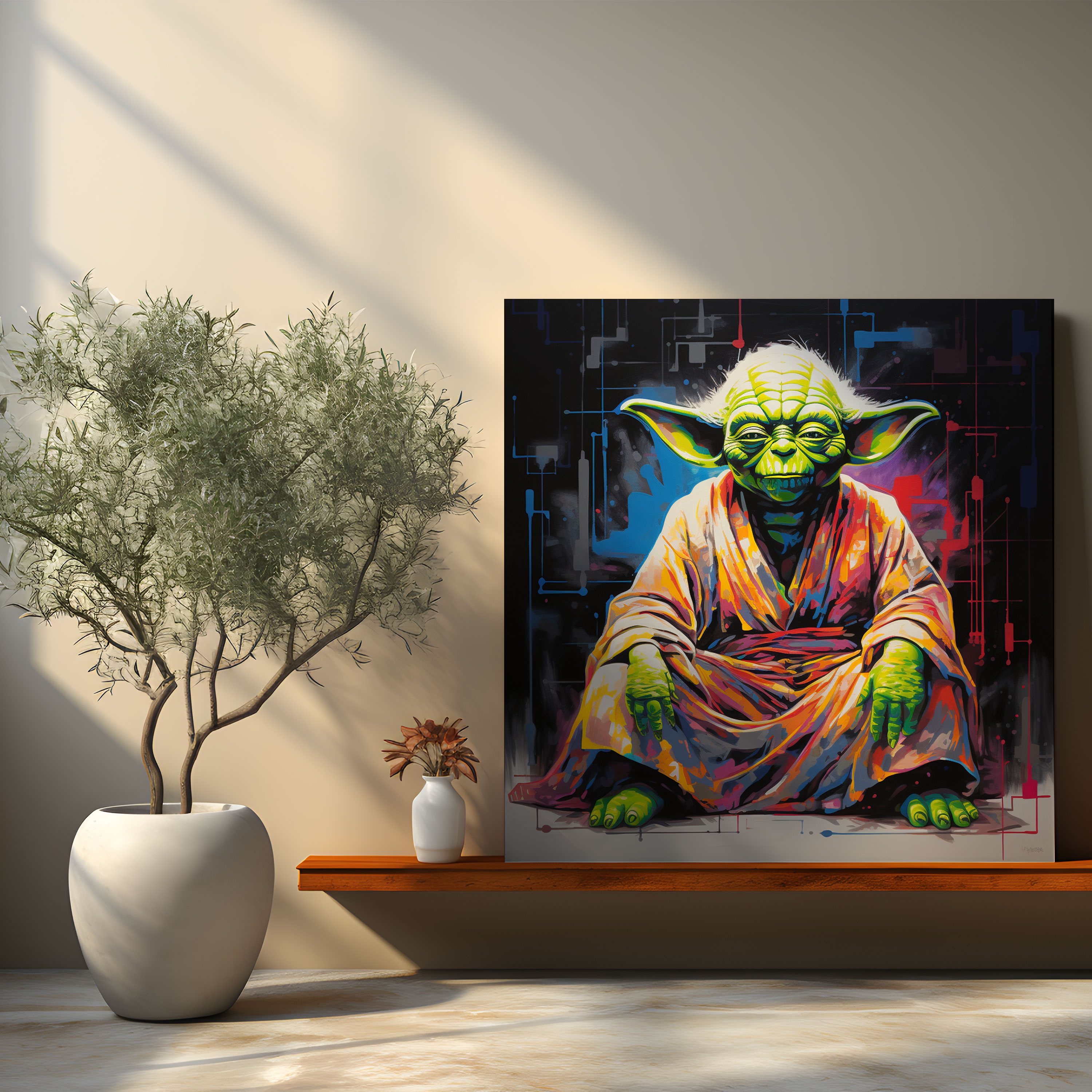Star Wars Canvas Print - Yoda 3D Pop Art - Star Wars, Wall Art, Yoda, 3D Pop Art