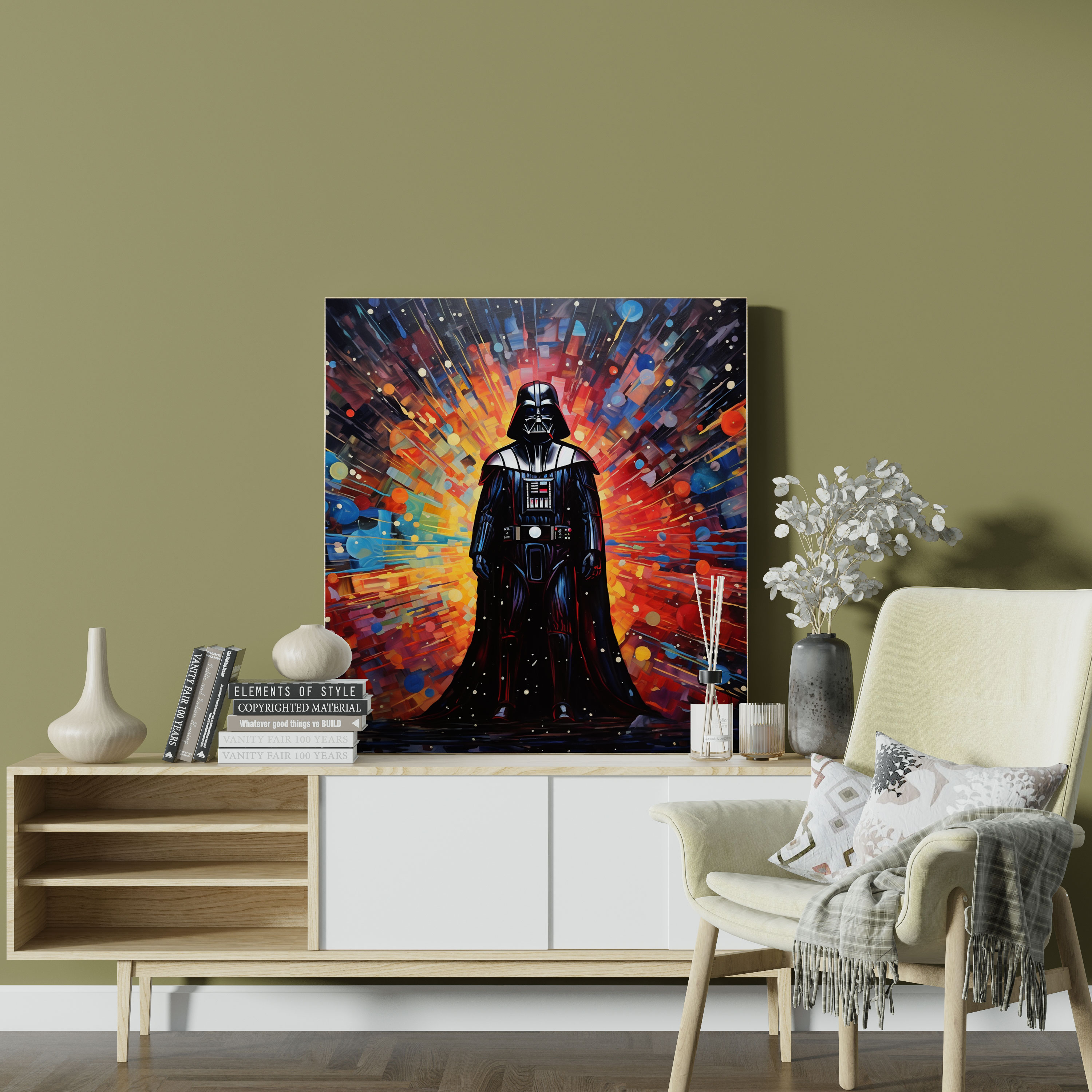 Star Wars Canvas Print - Abstract Darth Vader Galaxy - Star Wars, Wall Decoration, Wall Art, Canvas Print