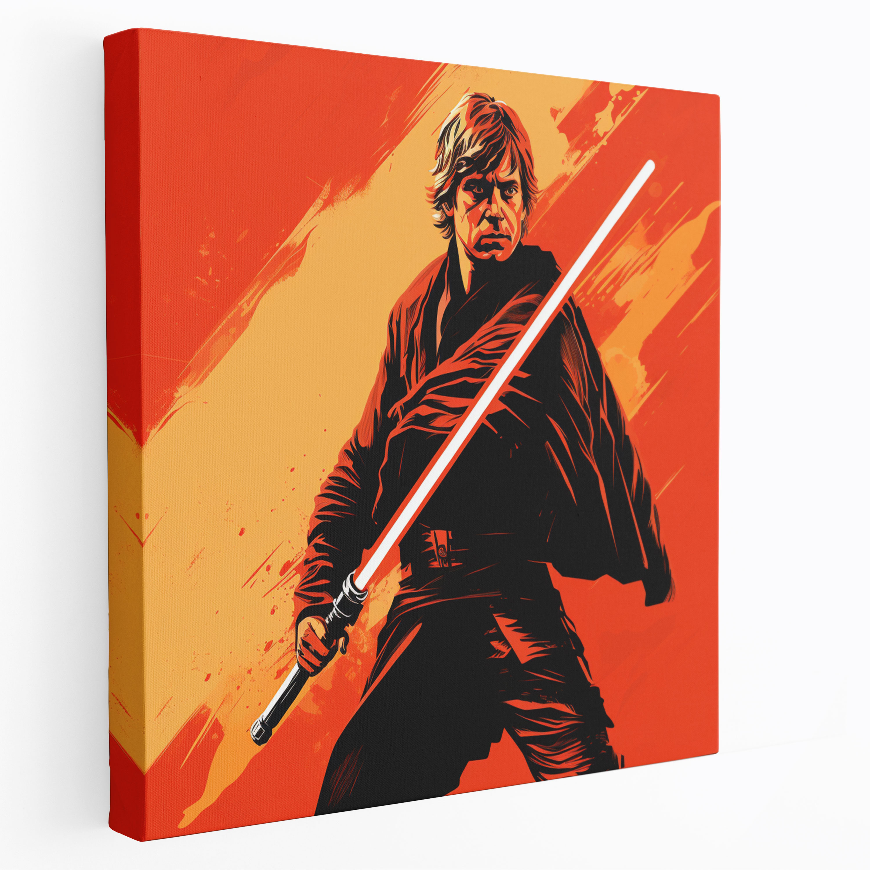 Star Wars Wall Decoration - Retro Luke Skywalker Poster - Star Wars, Canvas Print, Retro Poster, Wall Art