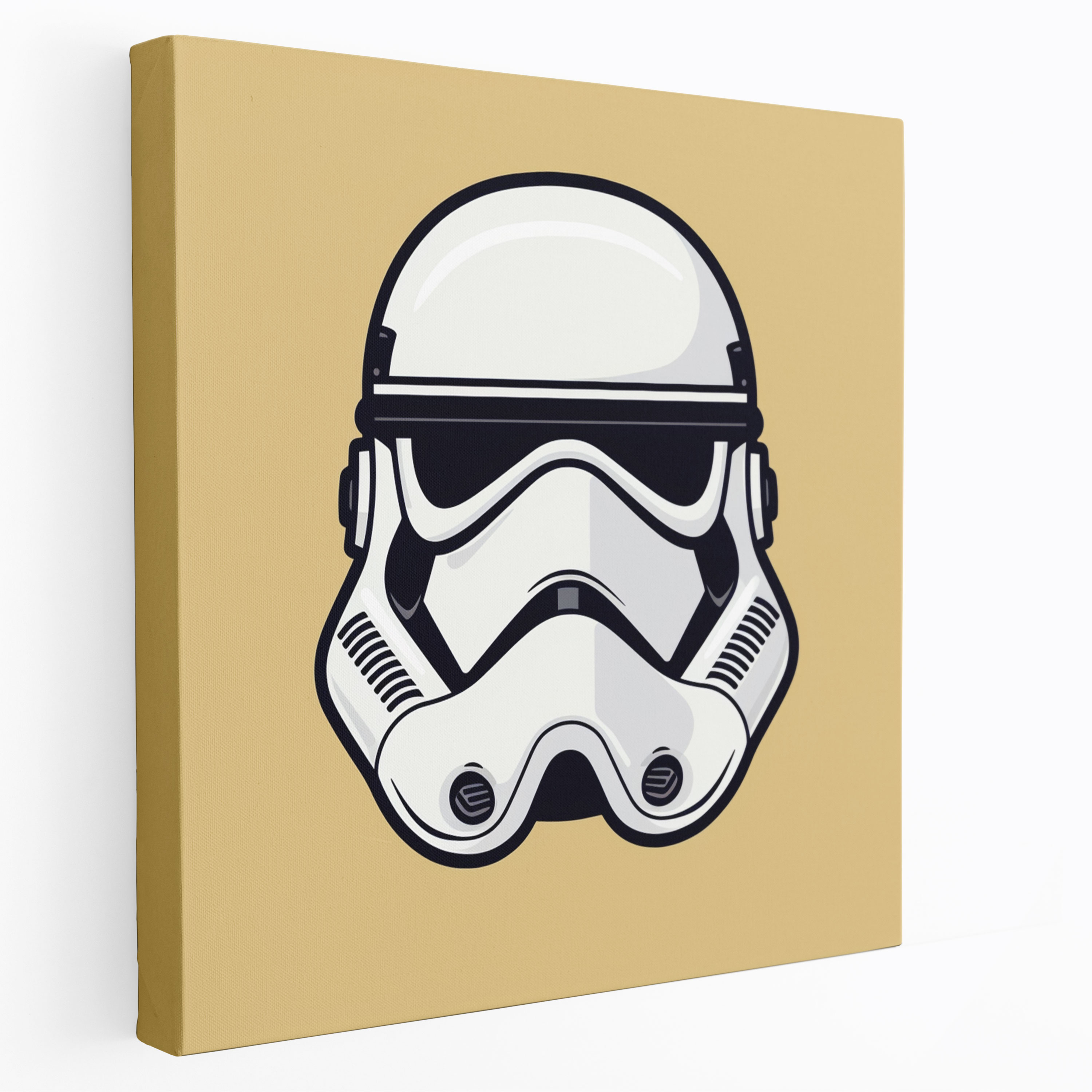 Star Wars Wall Art - Minimalist Stormtrooper Helmet - Star Wars, Helmet, Star Wars, Canvas Wall Art