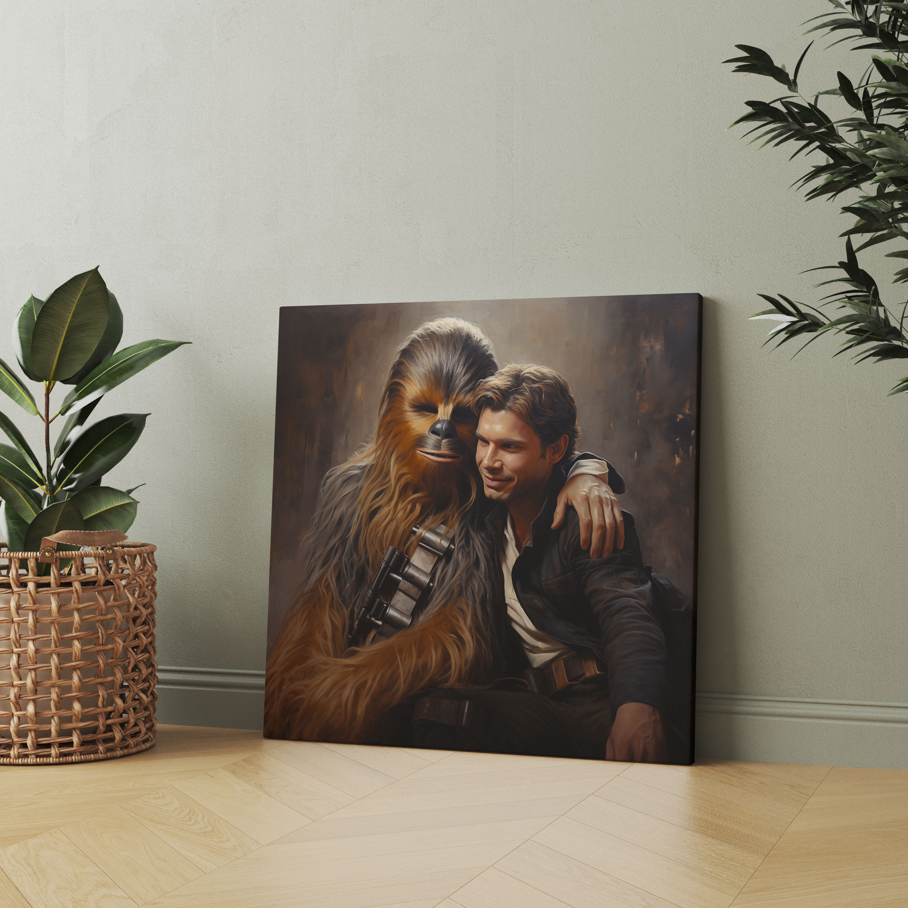 Star Wars Canvas Print - Han Solo And Chewbacca Friendship - Star Wars, Star Wars, Canvas Wall Art, Chewbacca