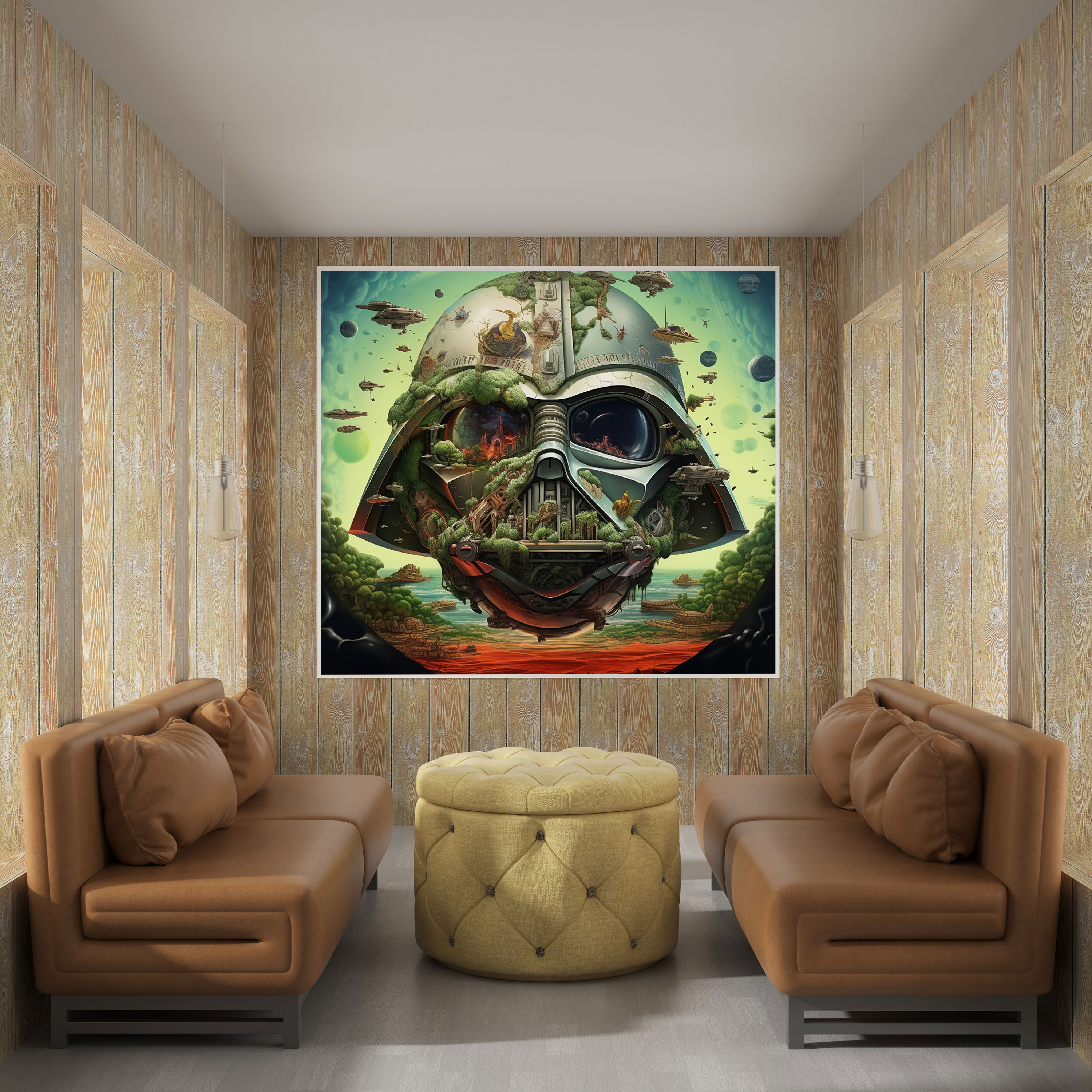 Star Wars Wall Decoration - Surrealistic Symbols - Star Wars, Home Decoration, Surrealistic Artwork, Star Wars