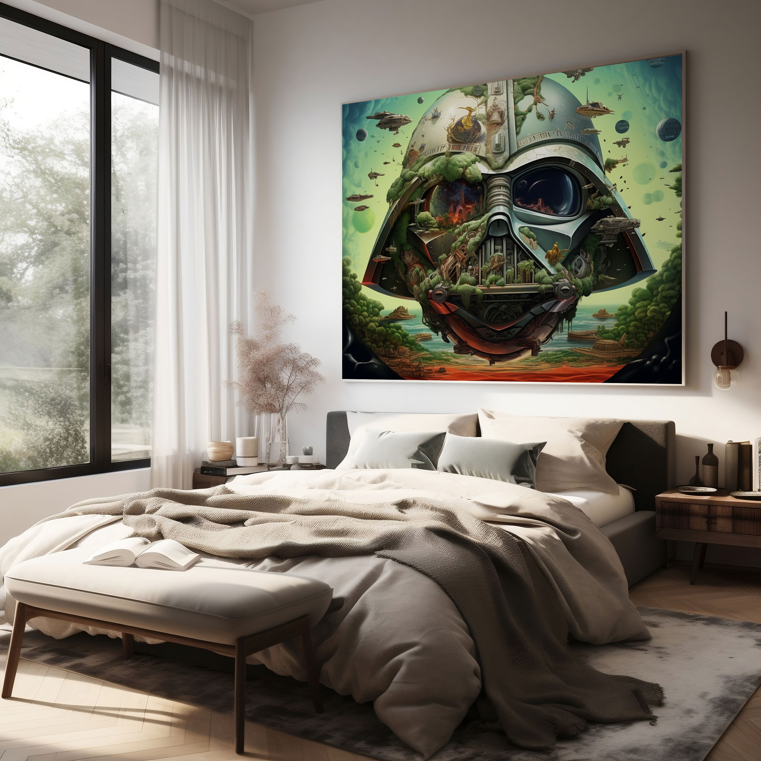 Star Wars Wall Decoration - Surrealistic Symbols - Star Wars, Home Decoration, Surrealistic Artwork, Star Wars