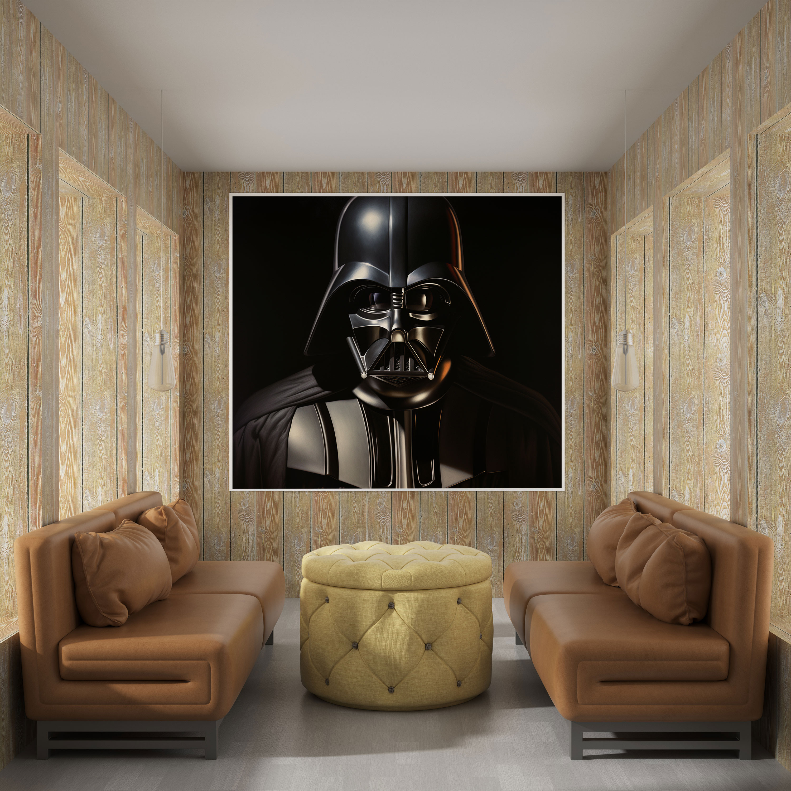 Star Wars Wall Art - Intense Darth Vader Oil Painting - Star Wars, Wall Art, Star Wars, Canvas Wall Art