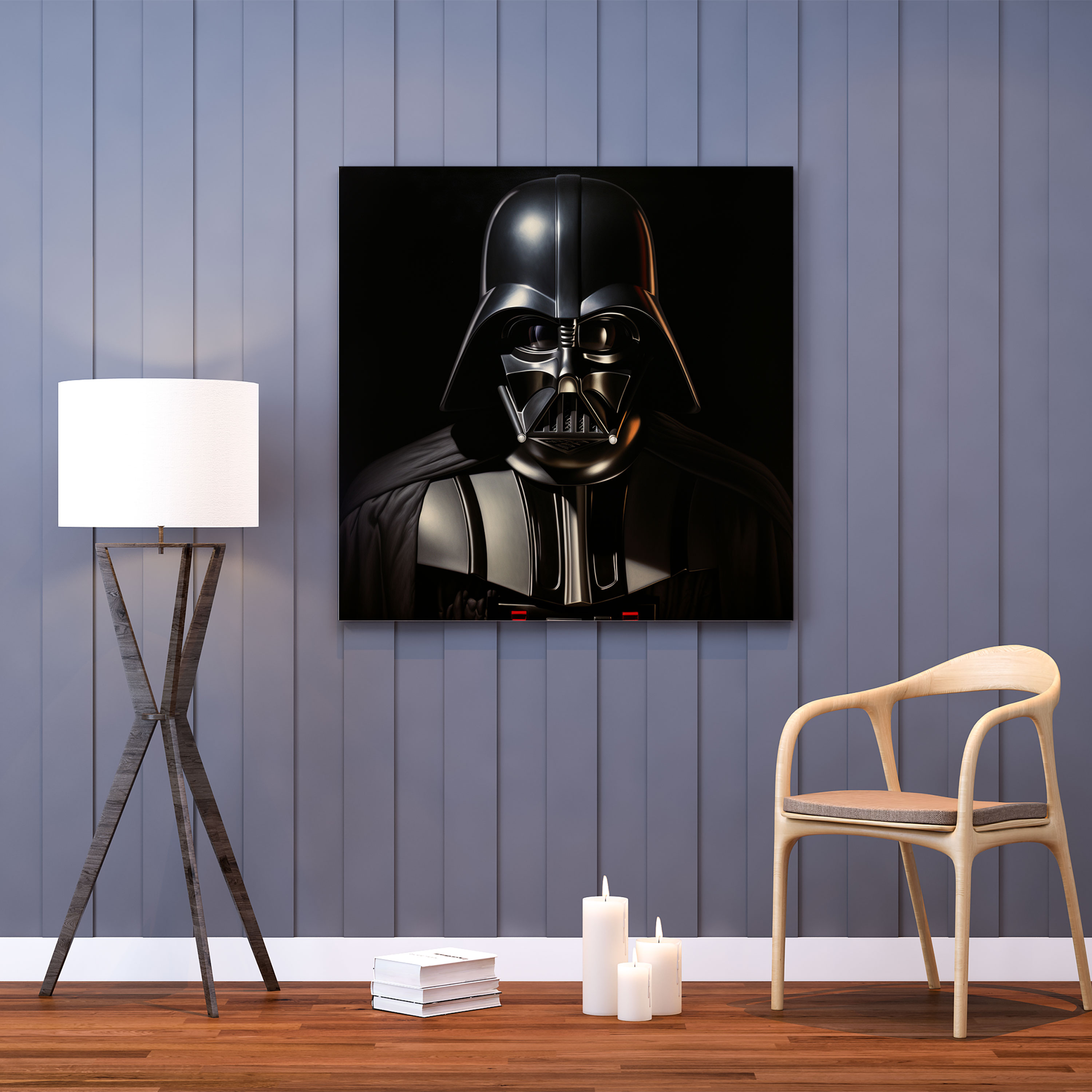 Star Wars Wall Art - Intense Darth Vader Oil Painting - Star Wars, Wall Art, Star Wars, Canvas Wall Art