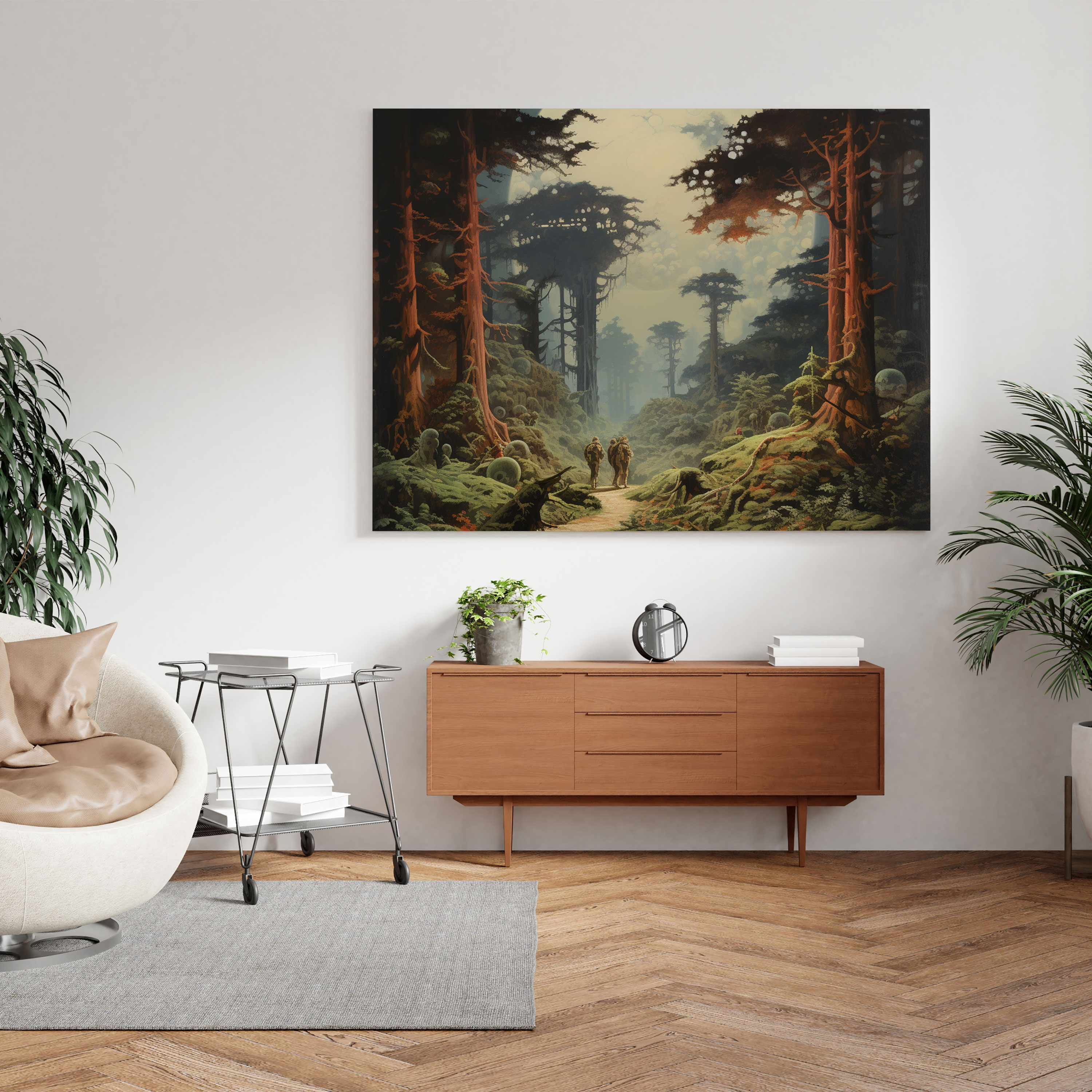 Star Wars Wall Decoration - Surreal Endor Landscape - Star Wars, Dream-Like Setting, Surreal Landscape, Canvas Wall Art