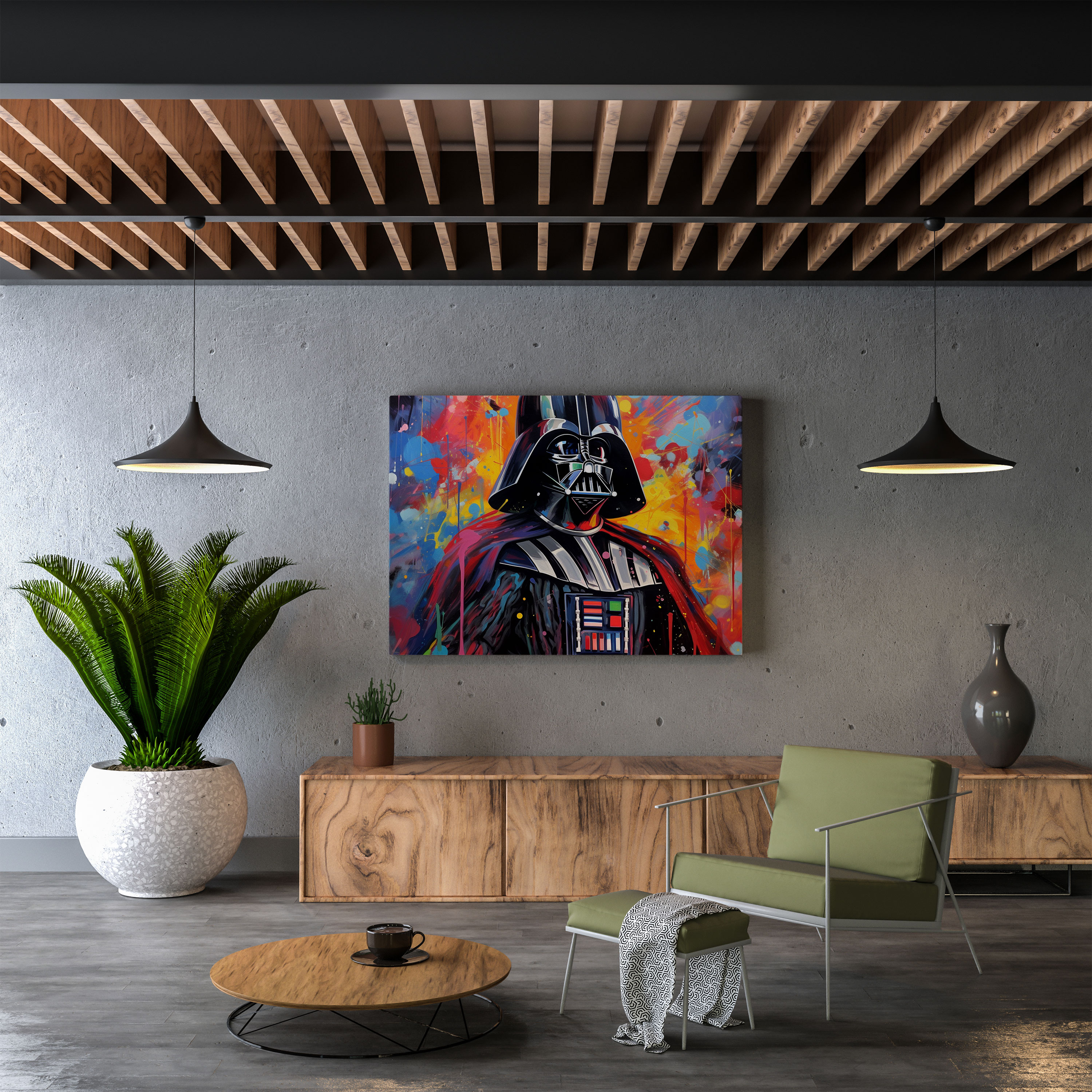 Star Wars Canvas Print - Abstract Darth Vader Wall Art - Star Wars, Canvas Wall Art, Wall Decoration, Canvas