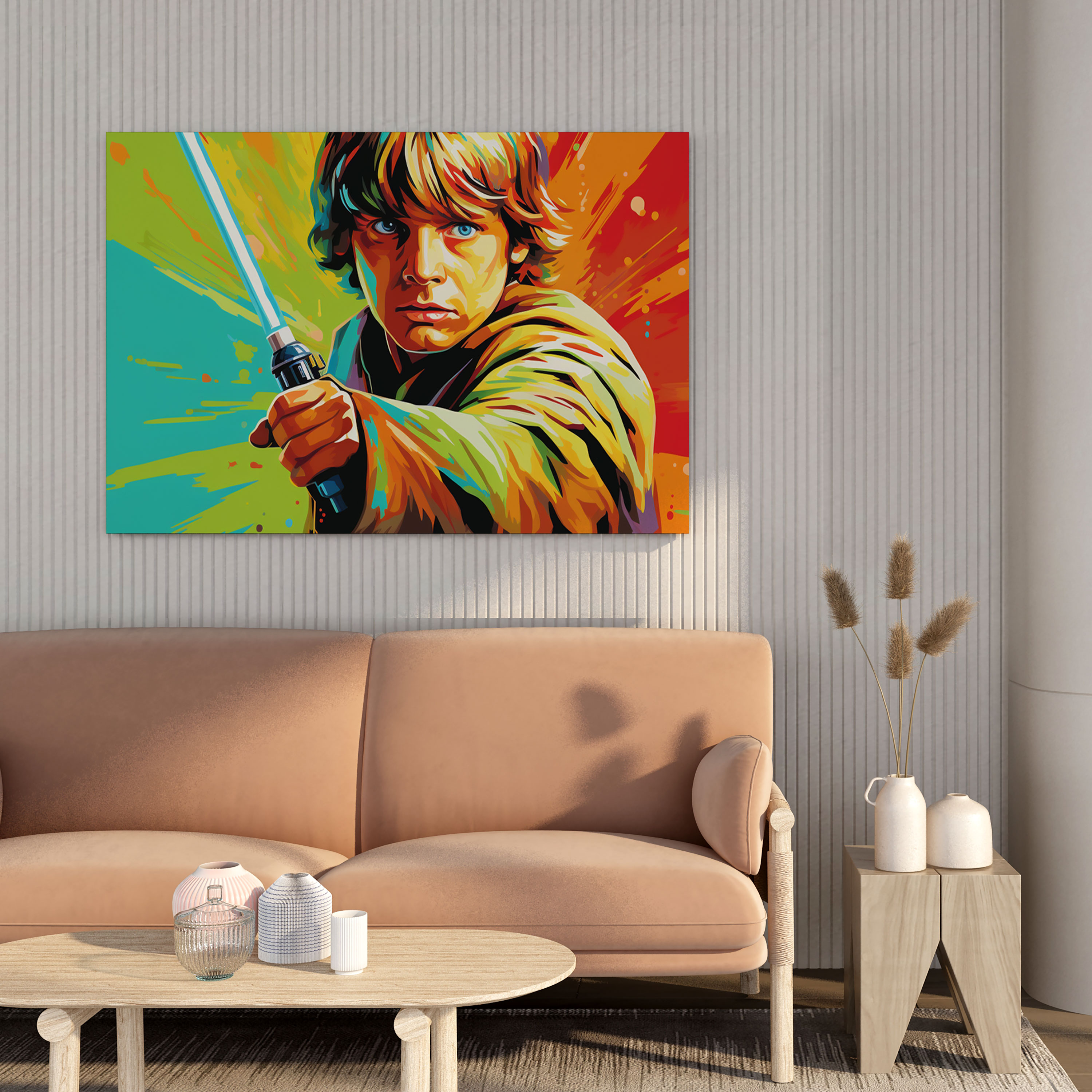 Star Wars Pop Art Canvas Print - Star Wars, Canvas Wall Art, Pop Art Illustration, Home Decoration