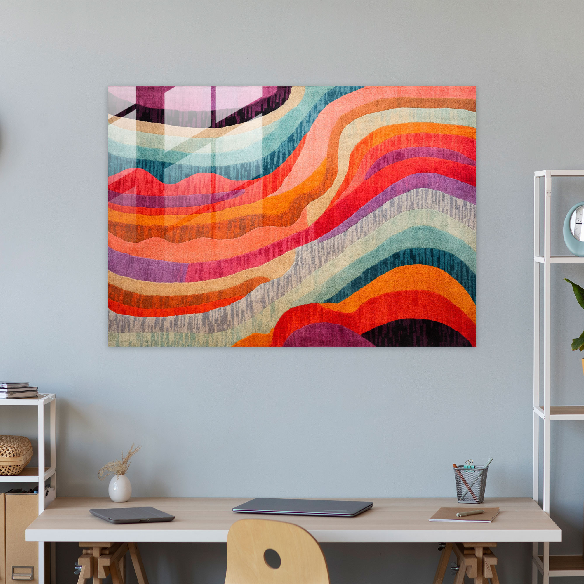 Turkish Carpet Pattern Home Decoration - Turkish Carpet, Modern Art, Glass Wall Art, Glass Print