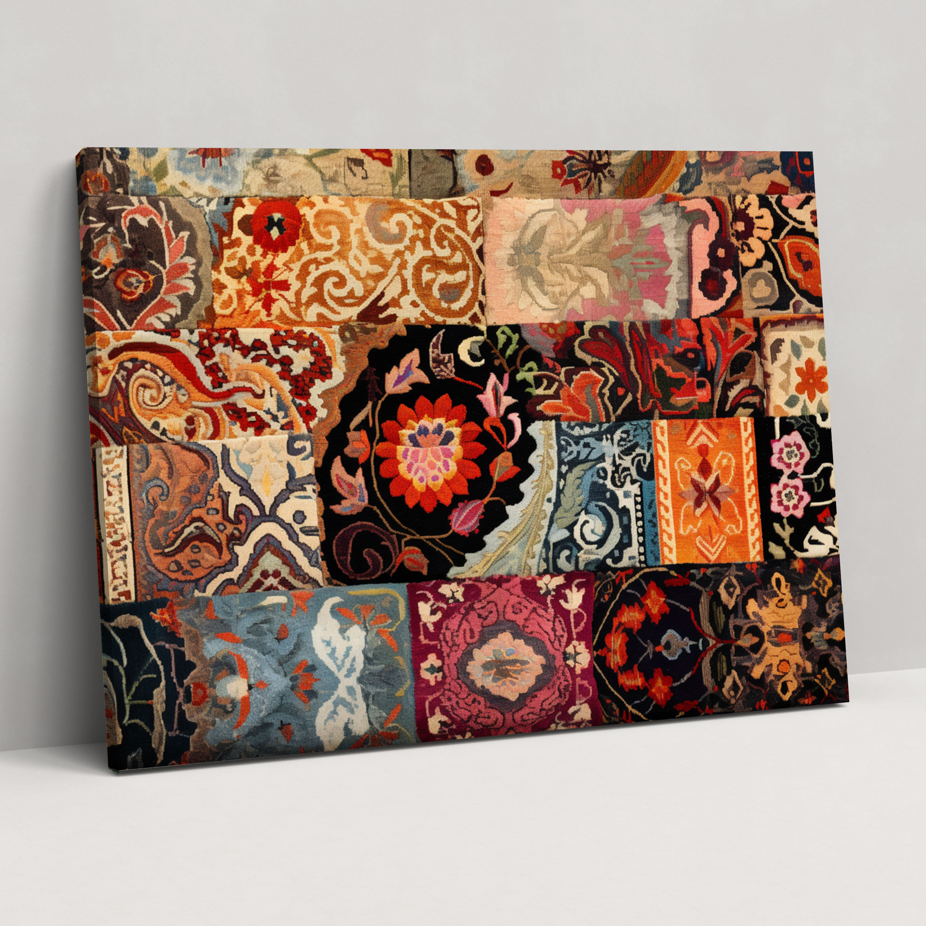 Turkish Carpet Pattern Wall Art - Turkish Carpet, Wall Art, Home Decoration, Canvas Wall Art