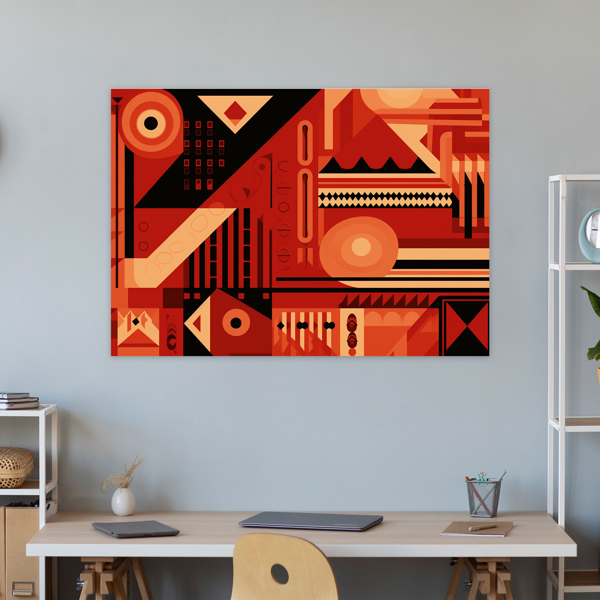 Turkish Carpet Pattern Wall Decoration - Turkish Carpet, Turkish Carpet Pattern, Modern Artwork, Canvas Wall Art