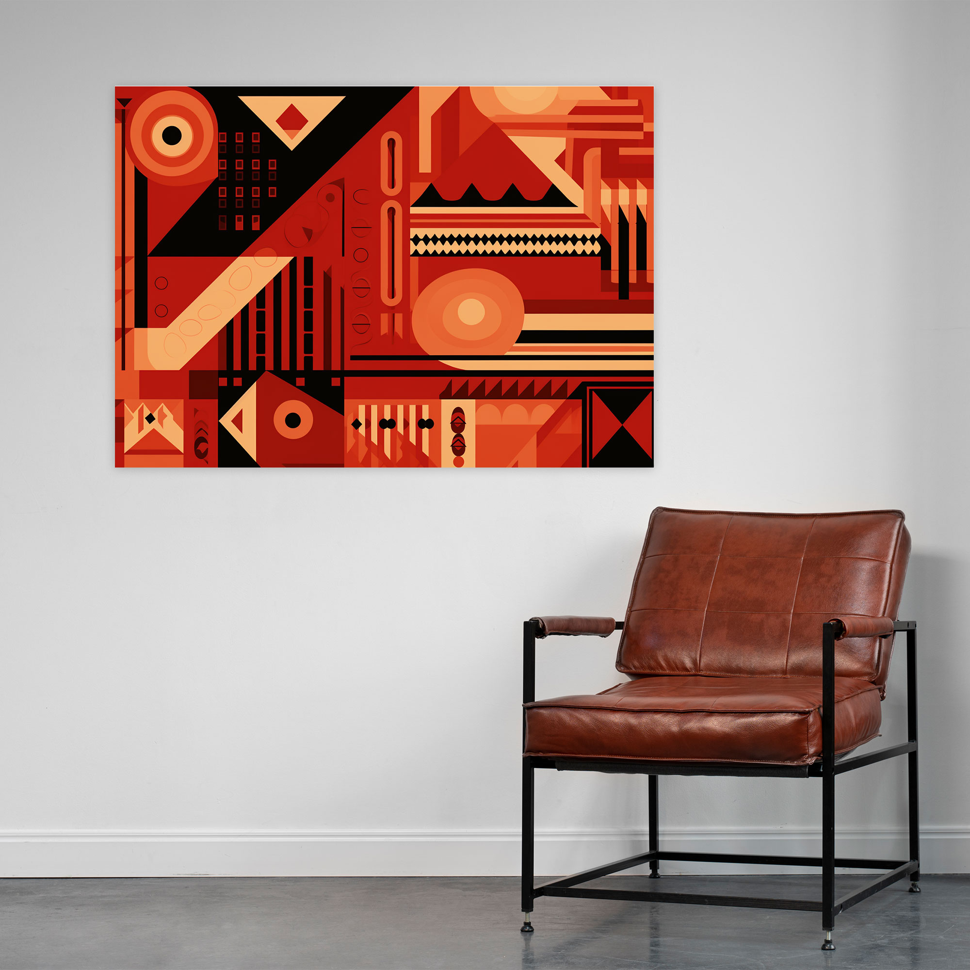 Turkish Carpet Pattern Wall Decoration - Turkish Carpet, Turkish Carpet Pattern, Modern Artwork, Canvas Wall Art