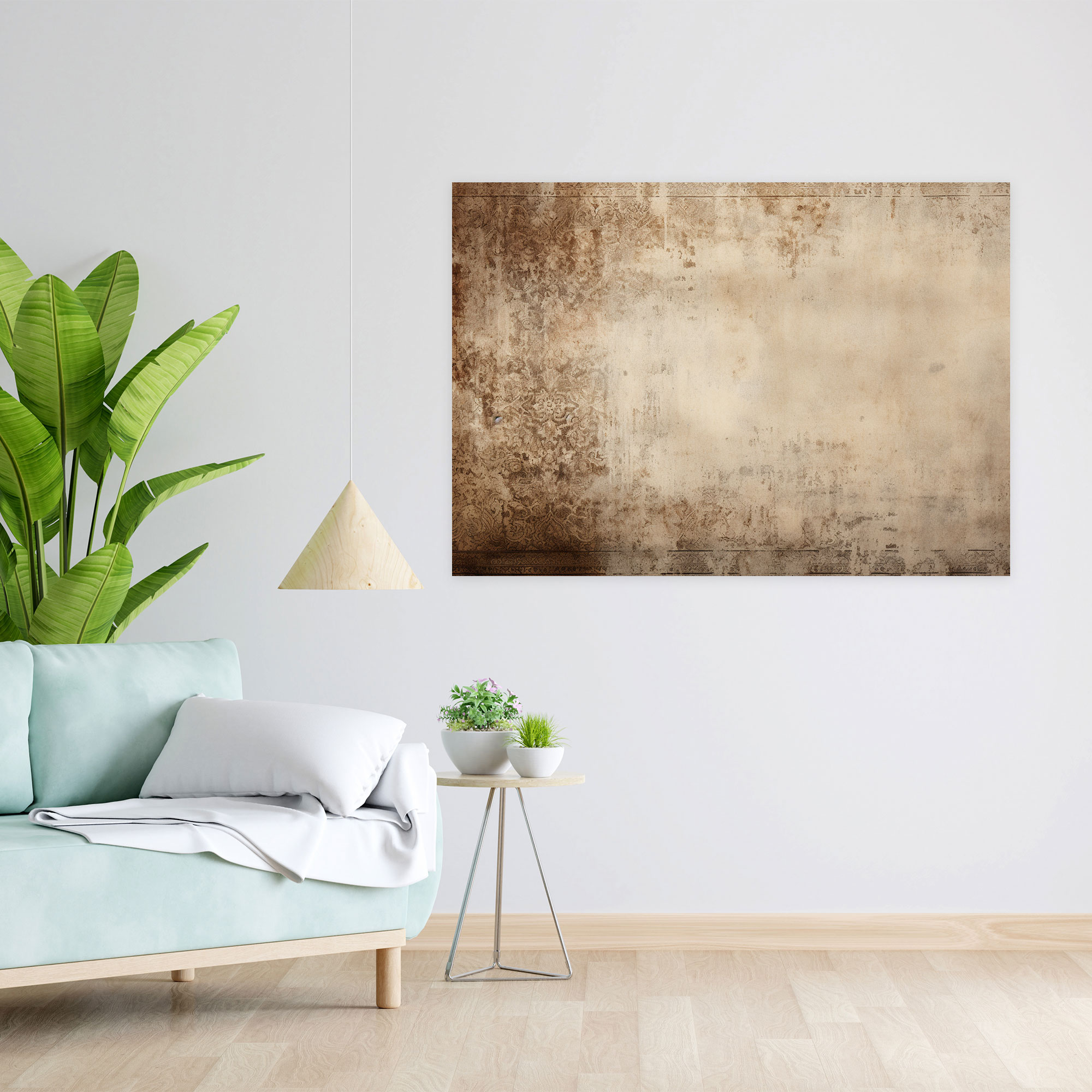Turkish Carpet Pattern Wall Art - Turkish Carpet, Turkish Carpet Pattern, Vintage-Inspired Artwork, Canvas Wall Art