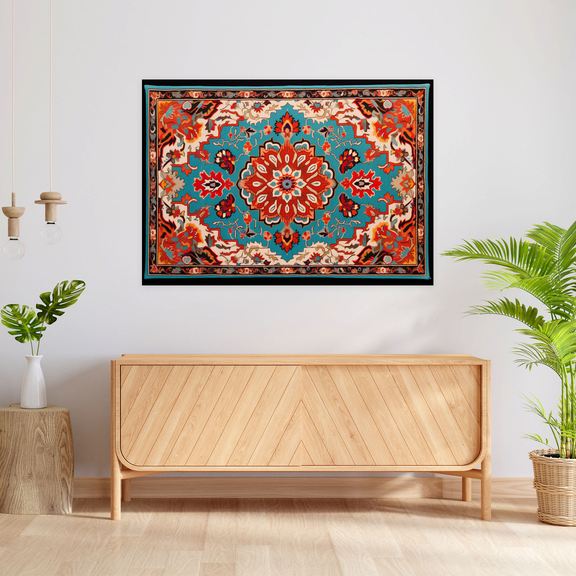Turkish Carpet Pattern Wall Decoration - Turkish Carpet, Wall Art, Warmth, Home Decoration