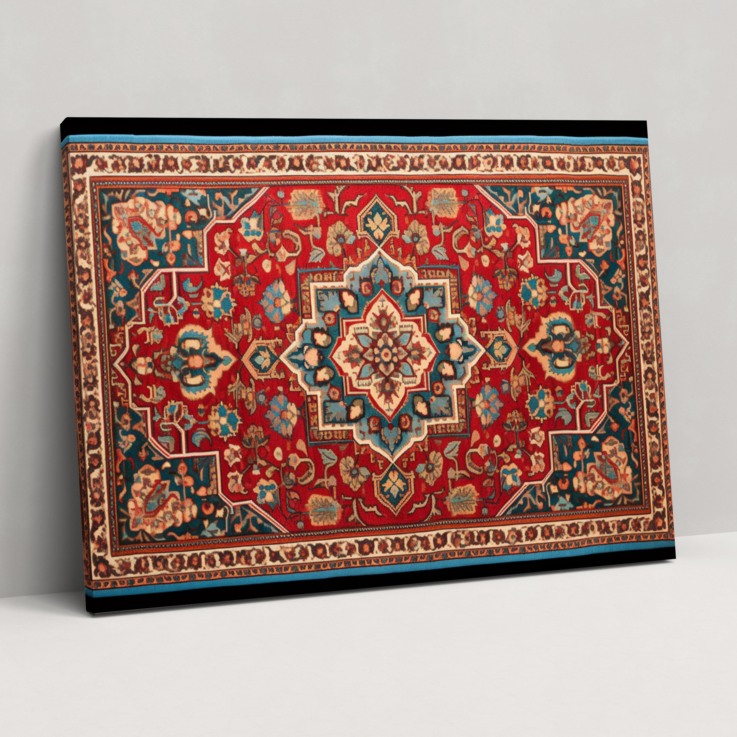 Turkish Carpet Pattern Canvas Print - Turkish Carpet, Wall Art, Turkish Carpet Pattern, Canvas Print