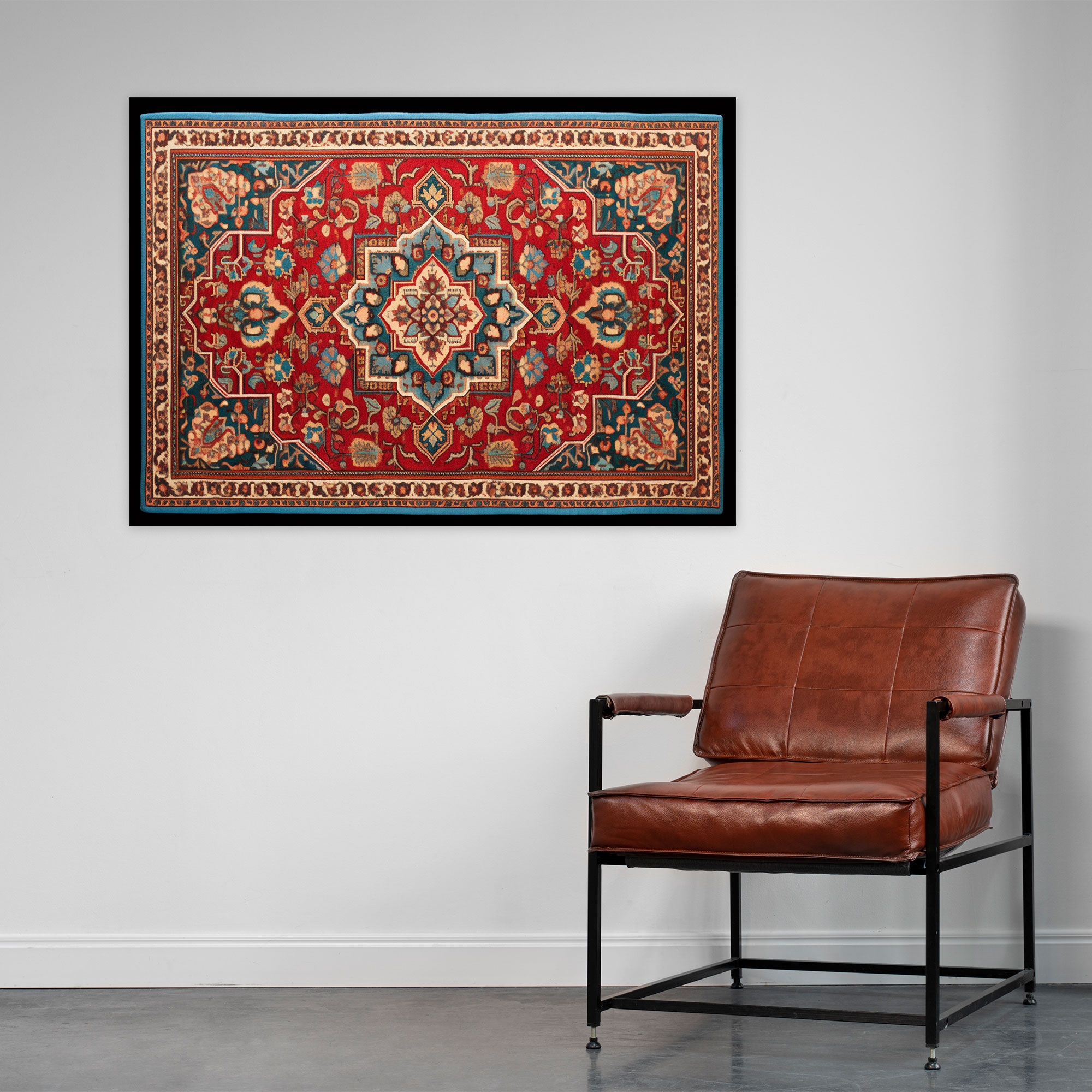 Turkish Carpet Pattern Canvas Print - Turkish Carpet, Wall Art, Turkish Carpet Pattern, Canvas Print