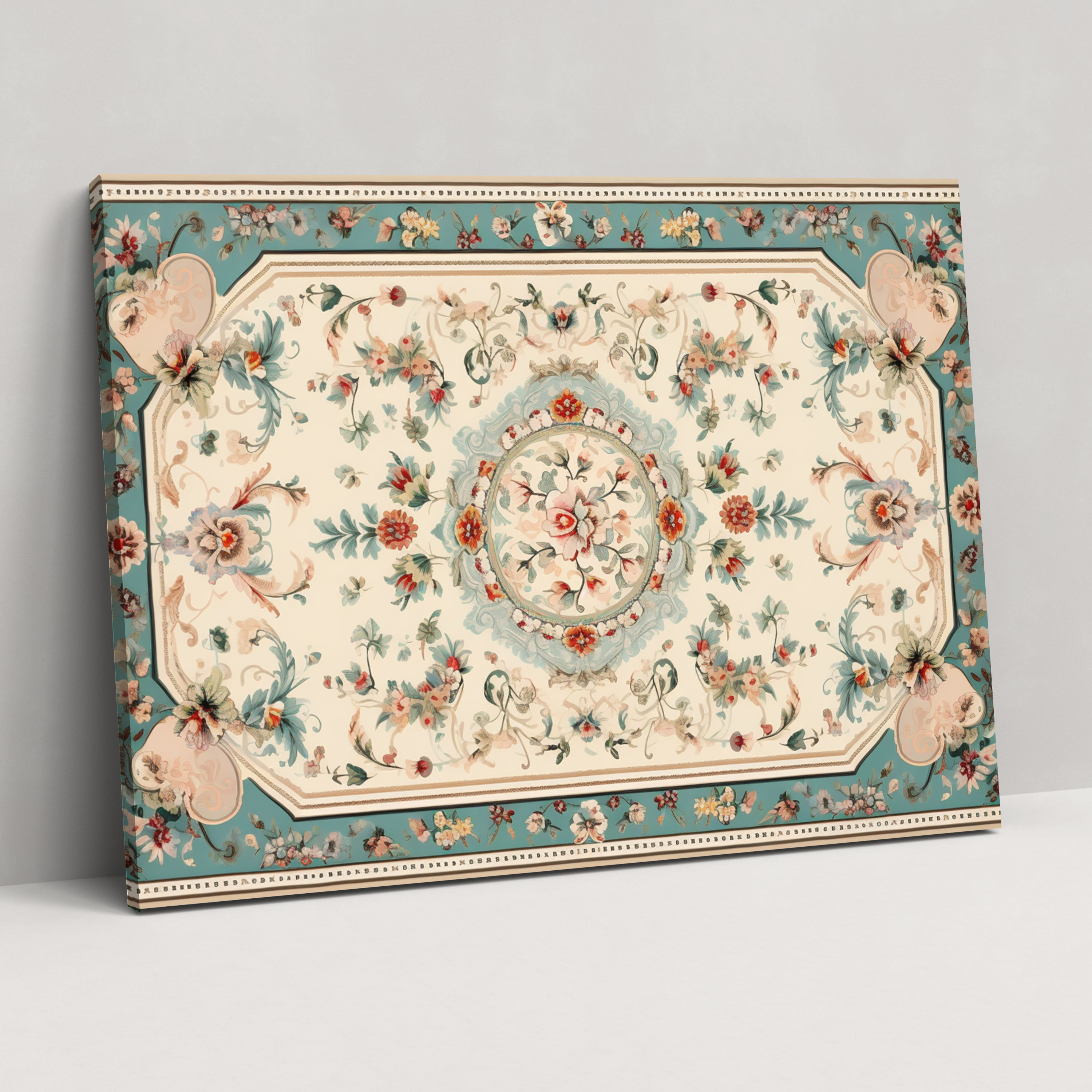Soothing Turkish Carpet Pattern Wall Art - Turkish Carpet, Canvas Wall Art, Canvas Print, Soothing