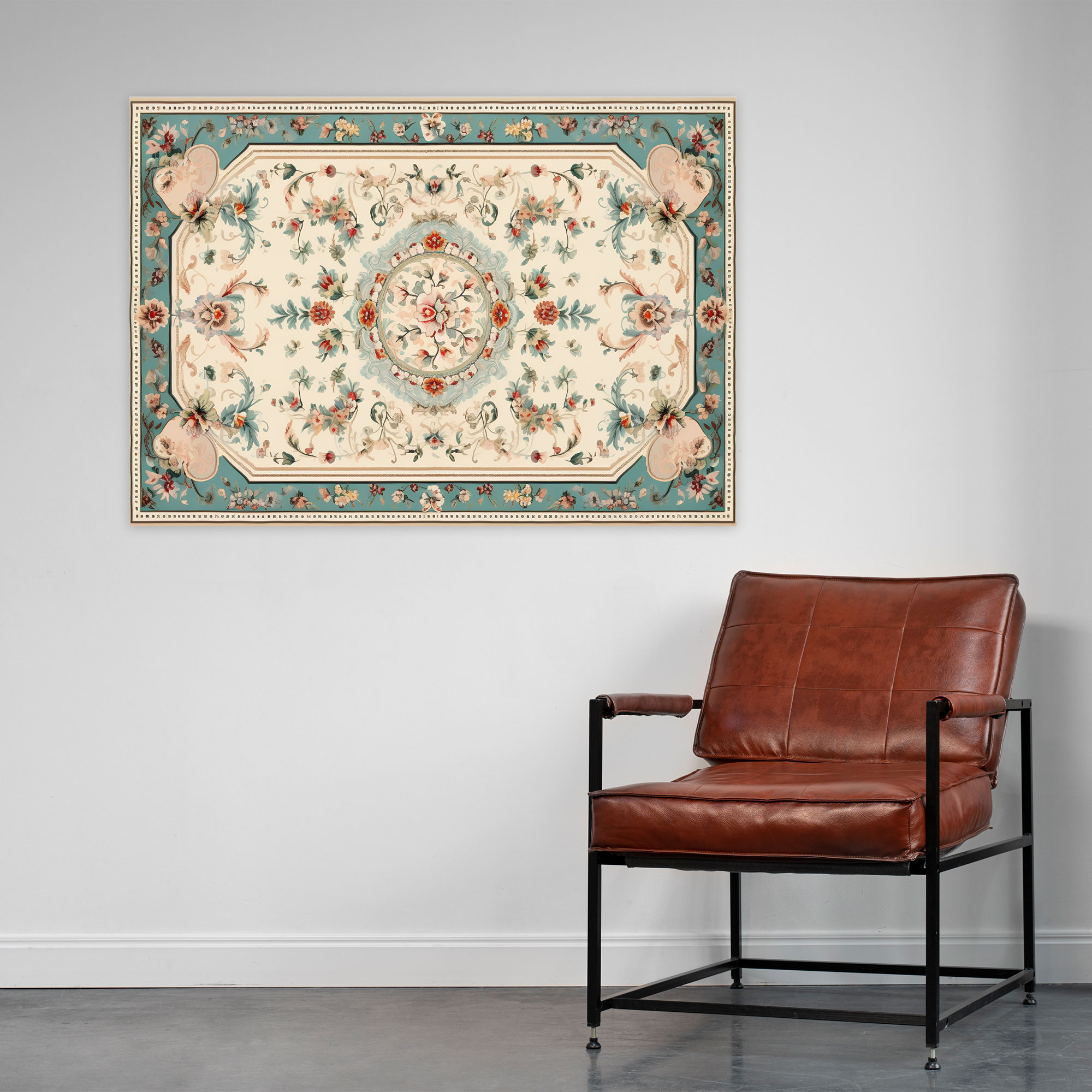 Soothing Turkish Carpet Pattern Wall Art - Turkish Carpet, Canvas Wall Art, Canvas Print, Soothing